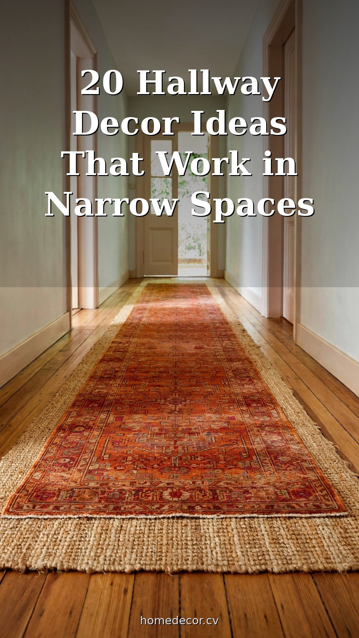 Pinterest pin: 20 Hallway Decor Ideas That Work in Narrow Spaces