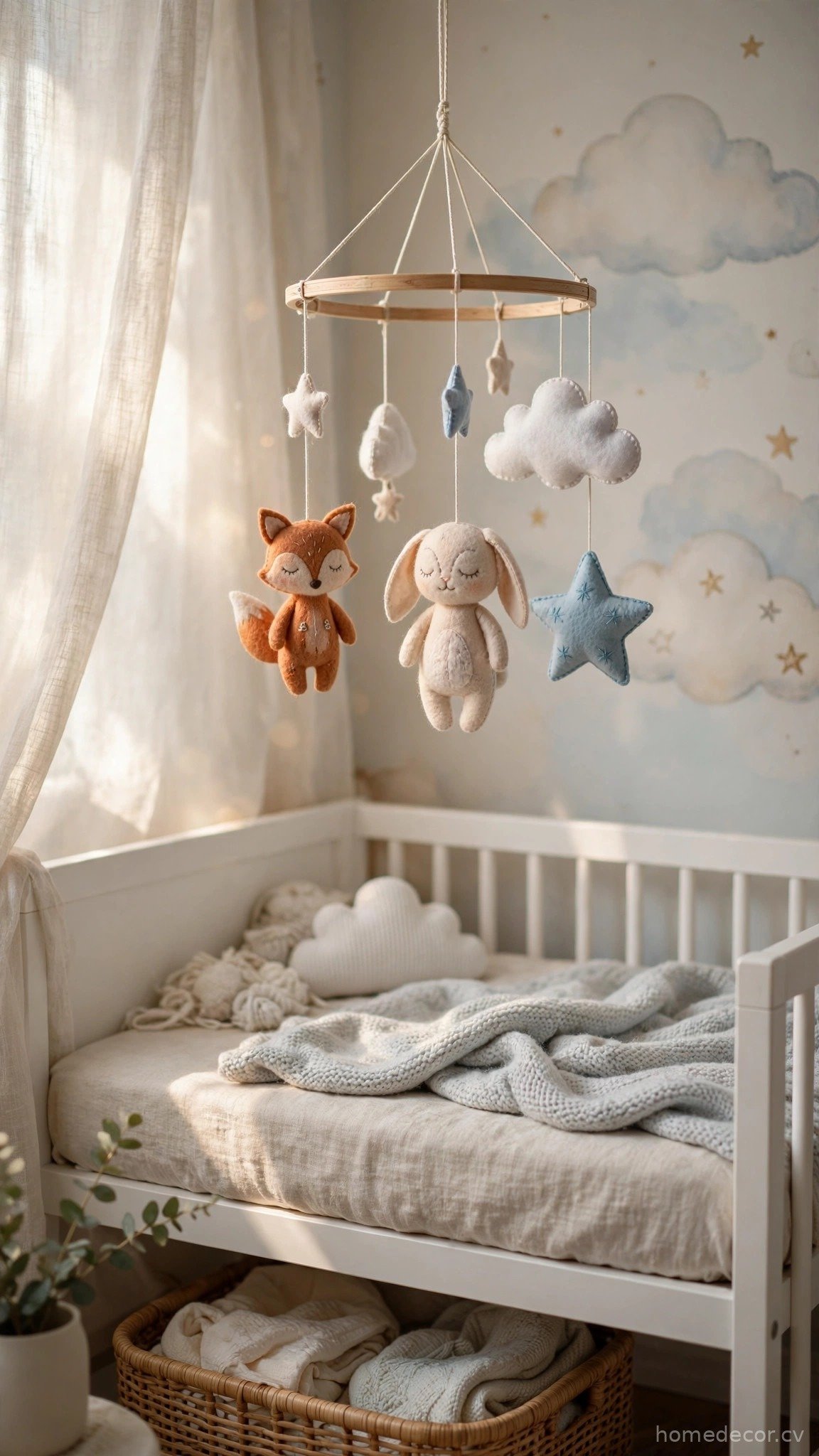 Hang a Musical Mobile for Soothing Visuals