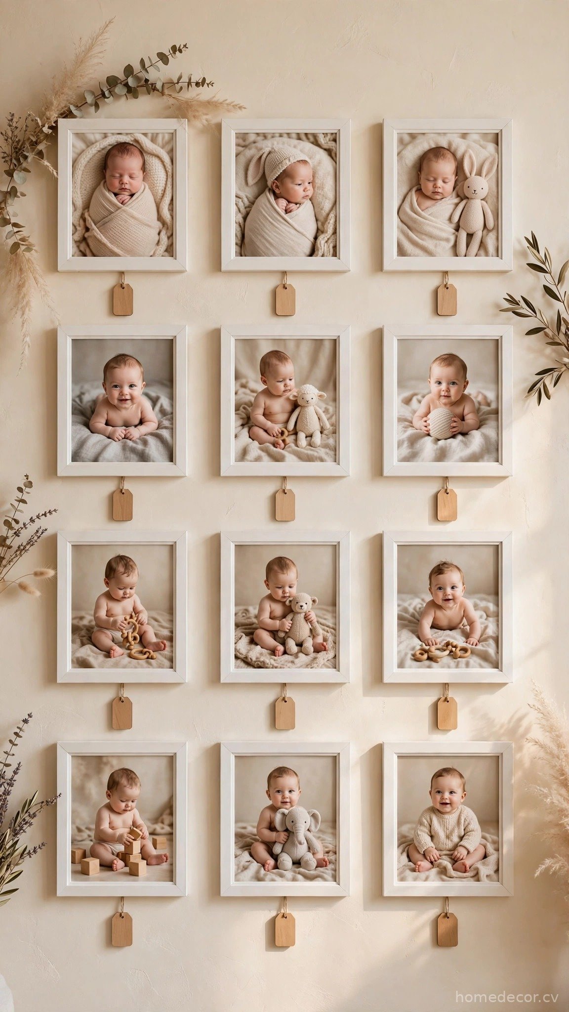 Create a First-Year Milestone Photo Wall