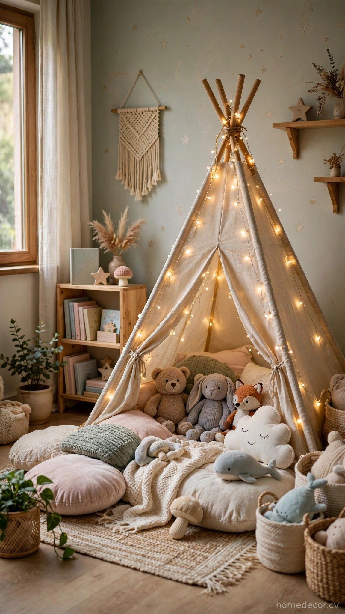 Add a Cozy Reading Corner for Bedtime Stories