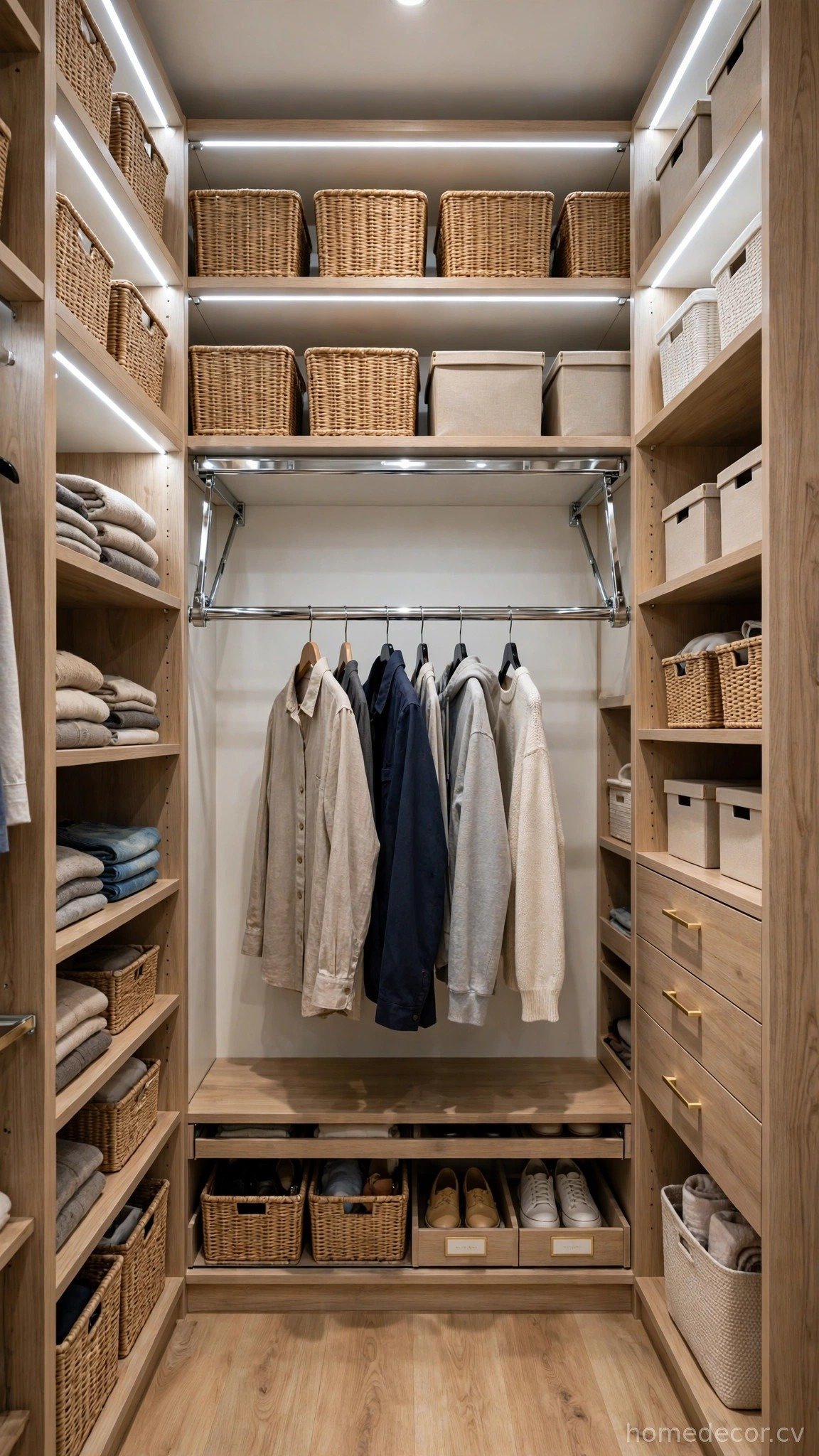Install a Pull-Down Closet Rod for High Spaces