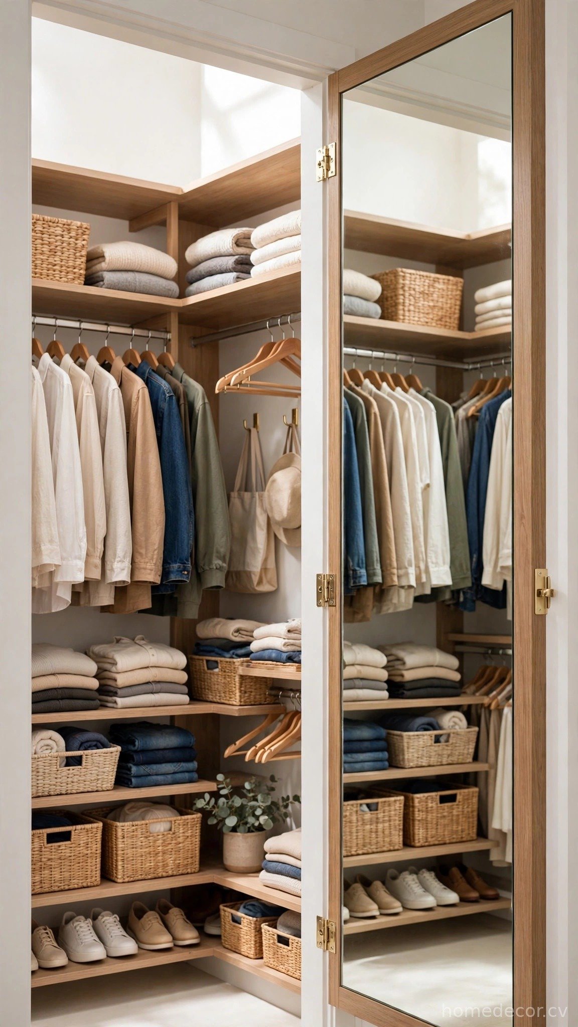 Mount a Full-Length Mirror on the Door