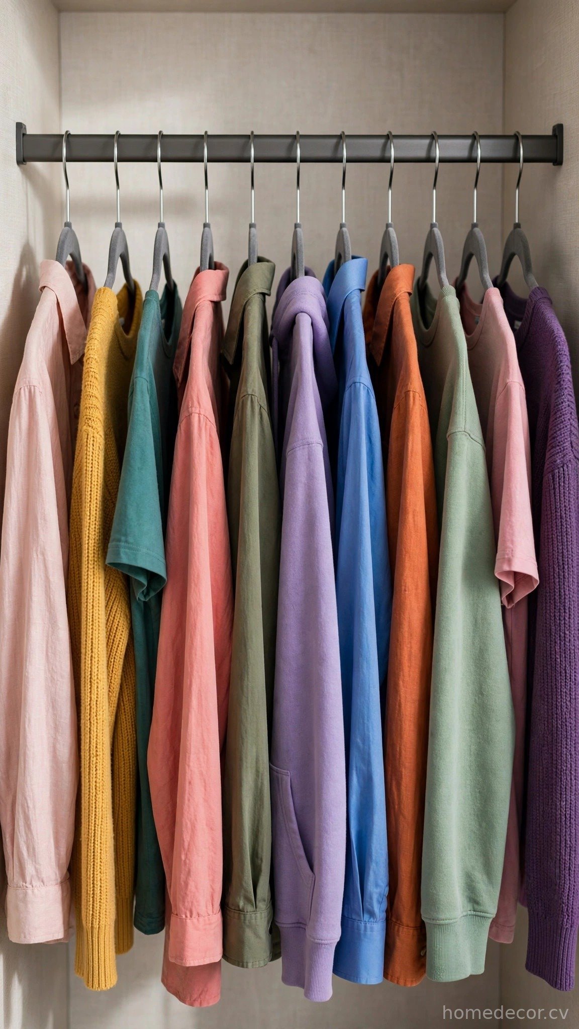 Use Slim Velvet Hangers Throughout