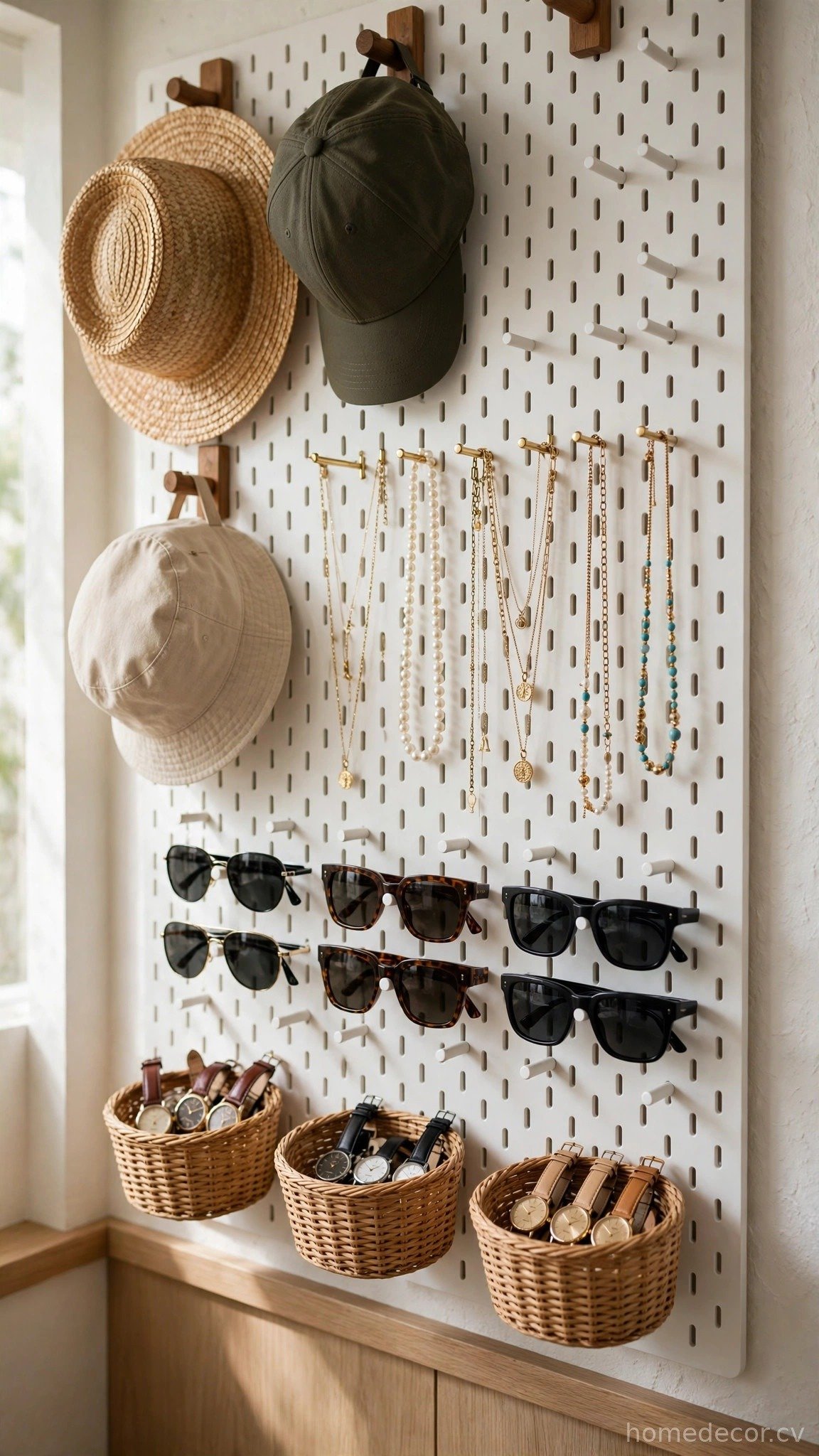 Hang a Pegboard for Accessories