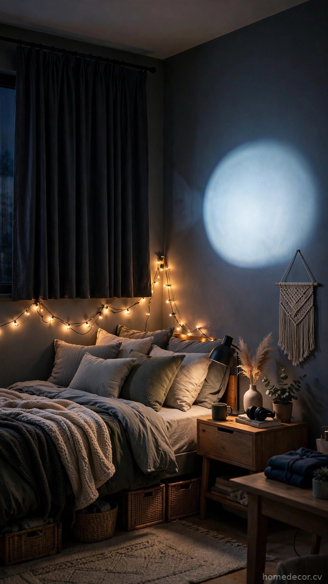Add Blackout Curtains for Better Sleep and Movie Nights