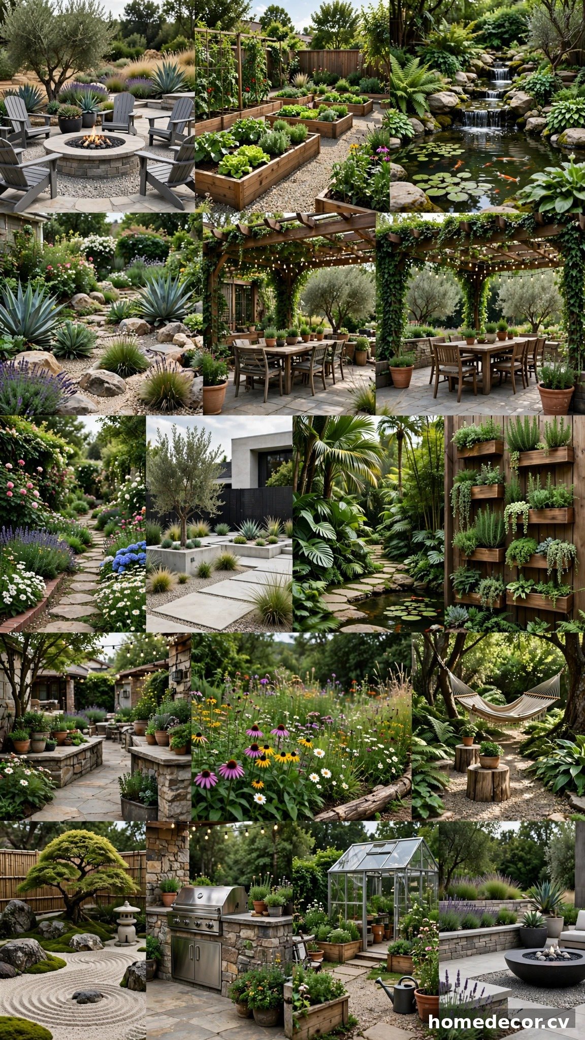 Pinterest pin: 15 Backyard Landscaping Ideas