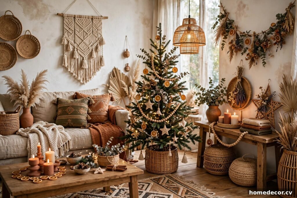 14 Boho Christmas Decor Ideas
