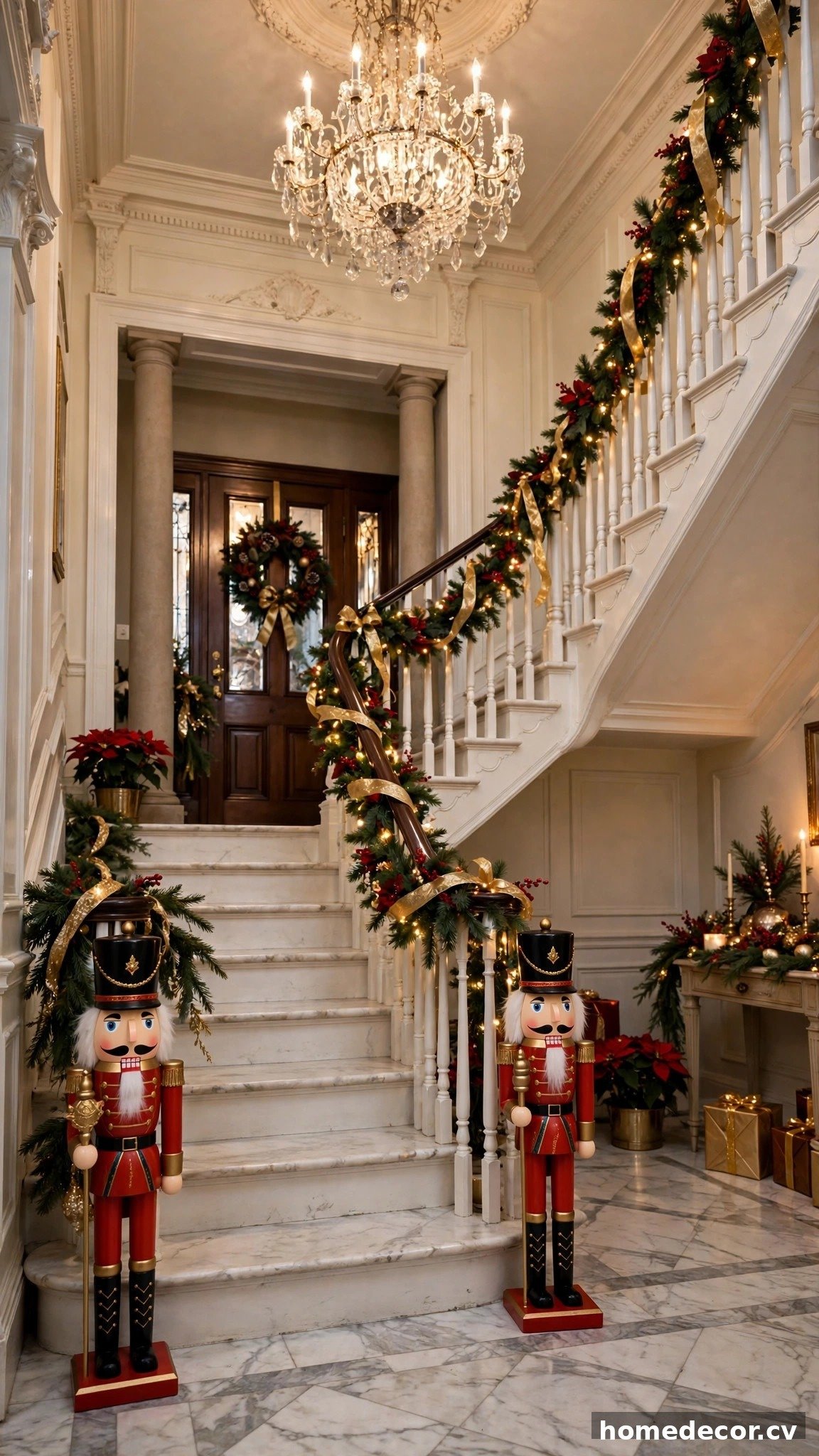 14 Christmas Staircase Ideas - Idea 12