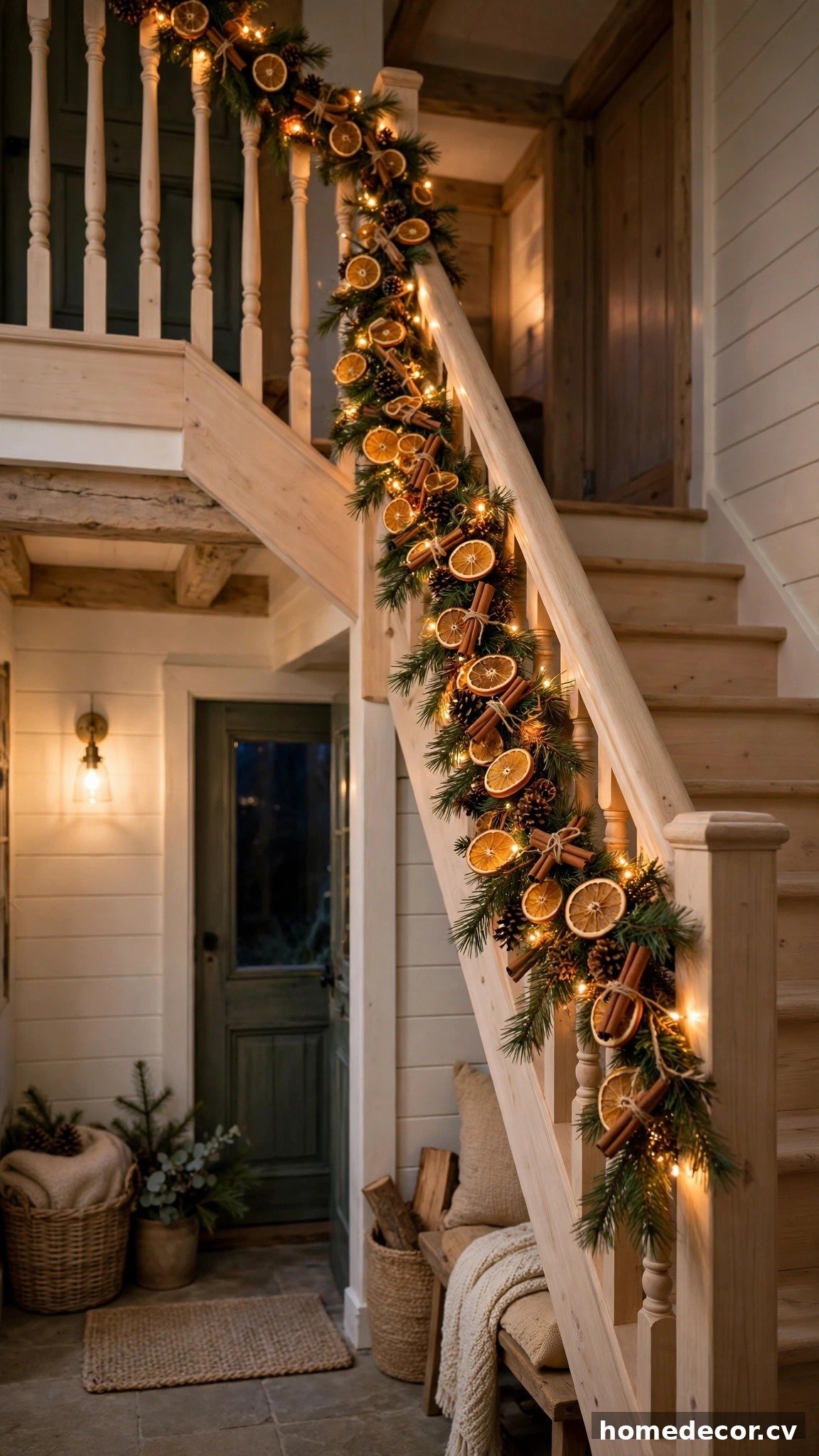 14 Christmas Staircase Ideas - Idea 13