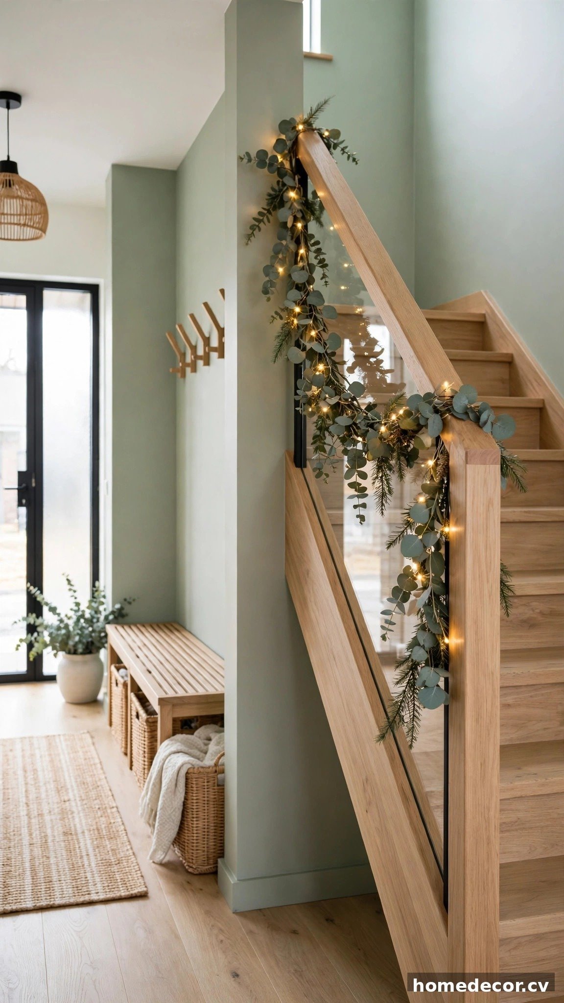 14 Christmas Staircase Ideas - Idea 4