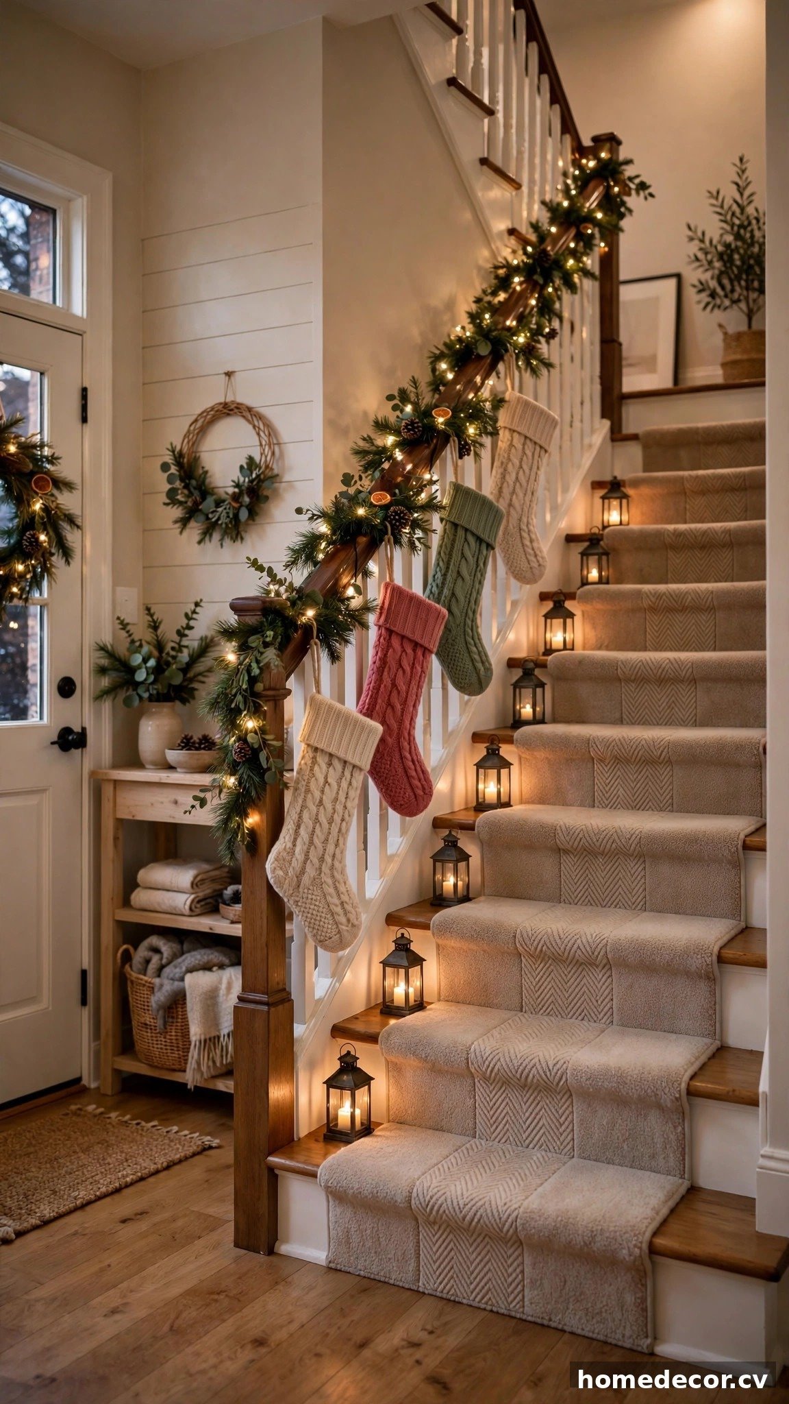 14 Christmas Staircase Ideas - Idea 5