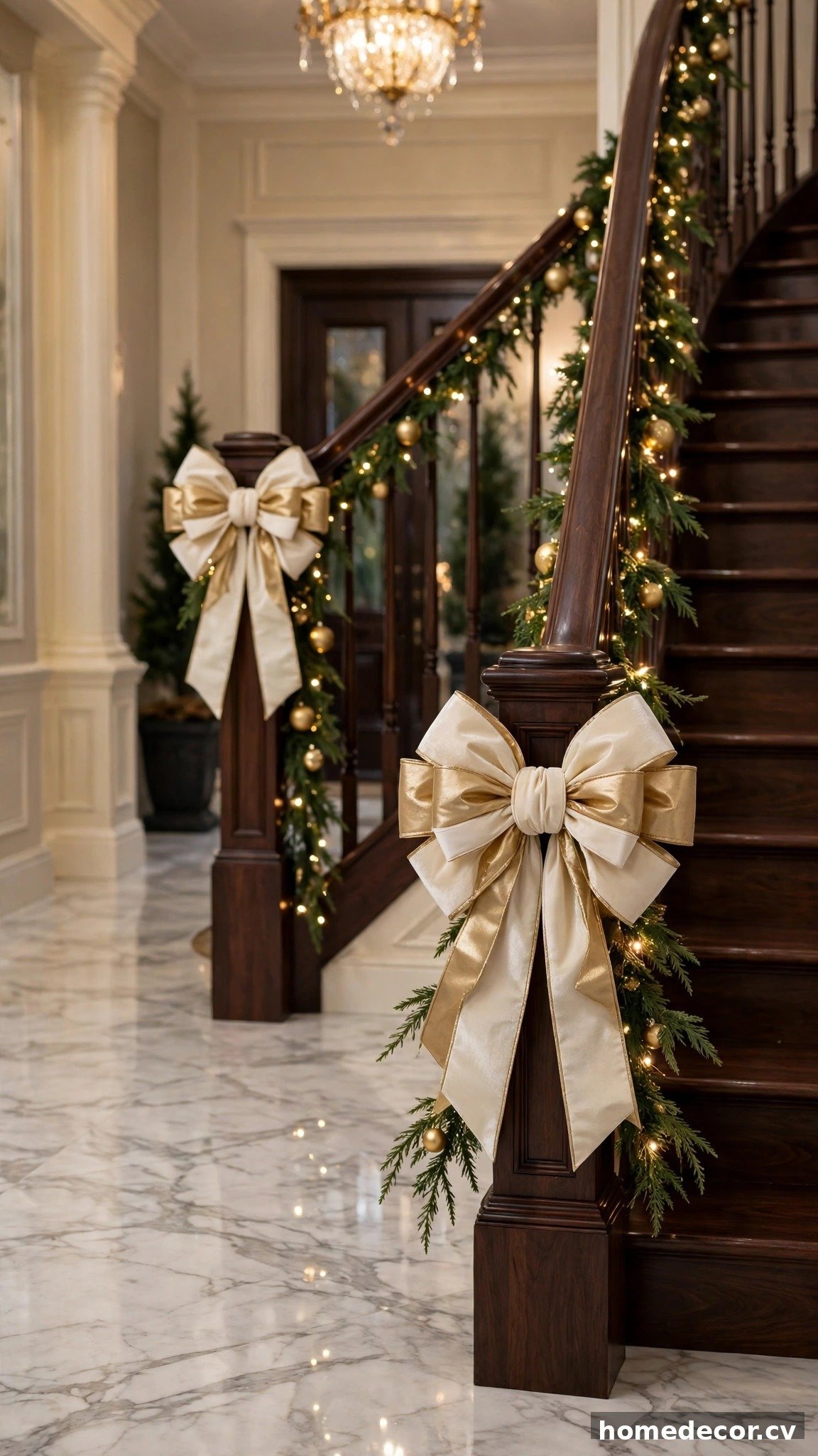 14 Christmas Staircase Ideas - Idea 6