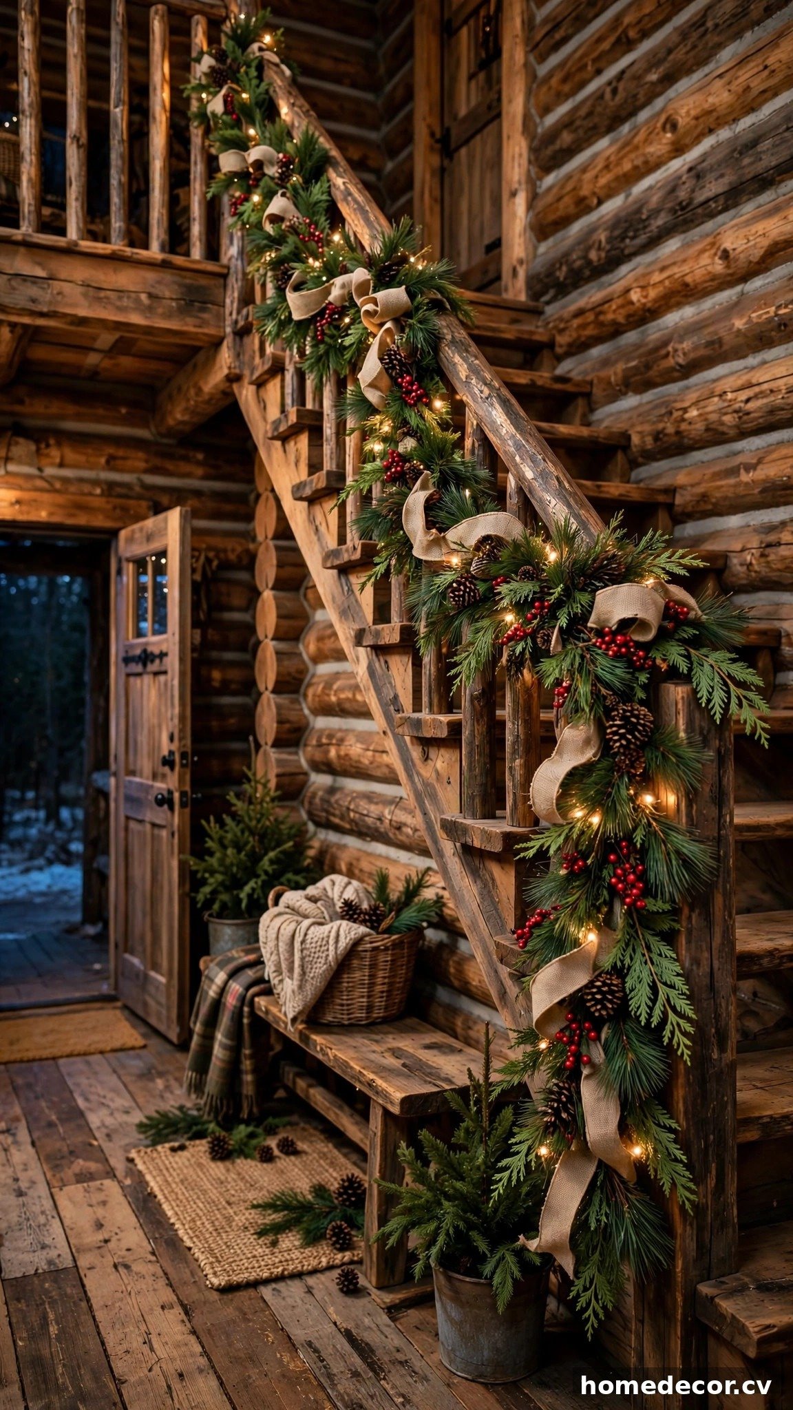 14 Christmas Staircase Ideas - Idea 7