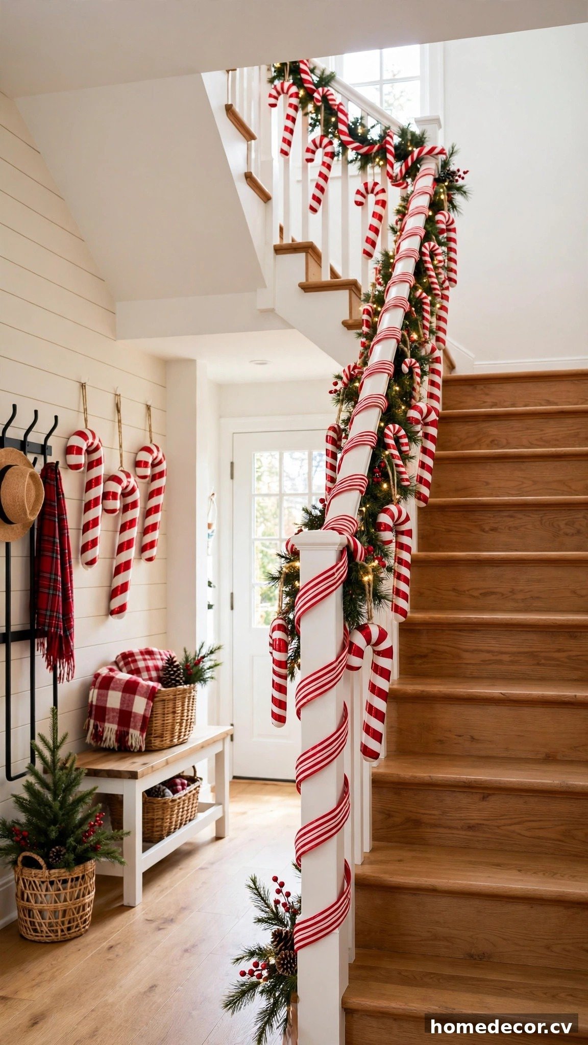 14 Christmas Staircase Ideas - Idea 8