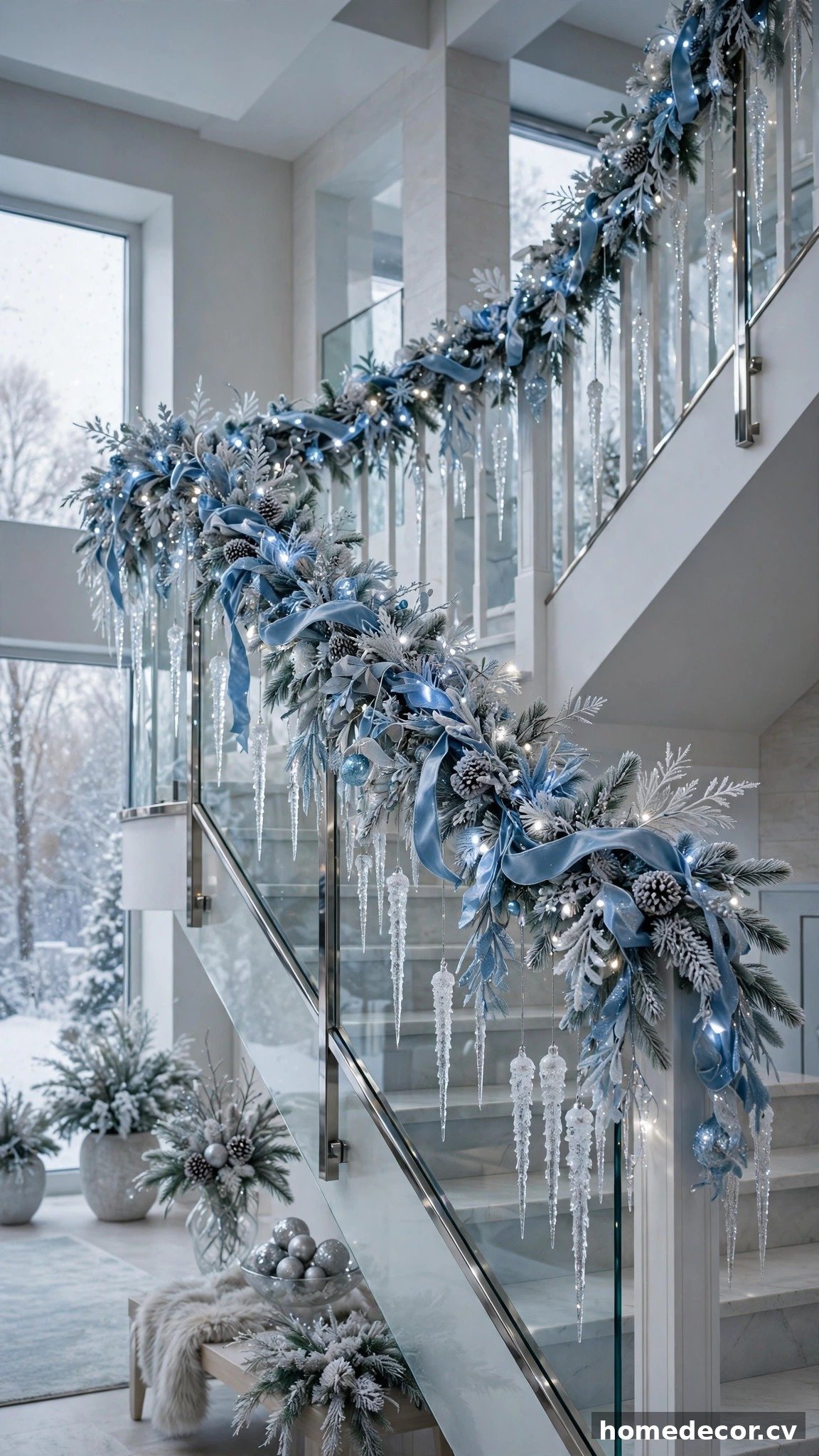 14 Christmas Staircase Ideas - Idea 9