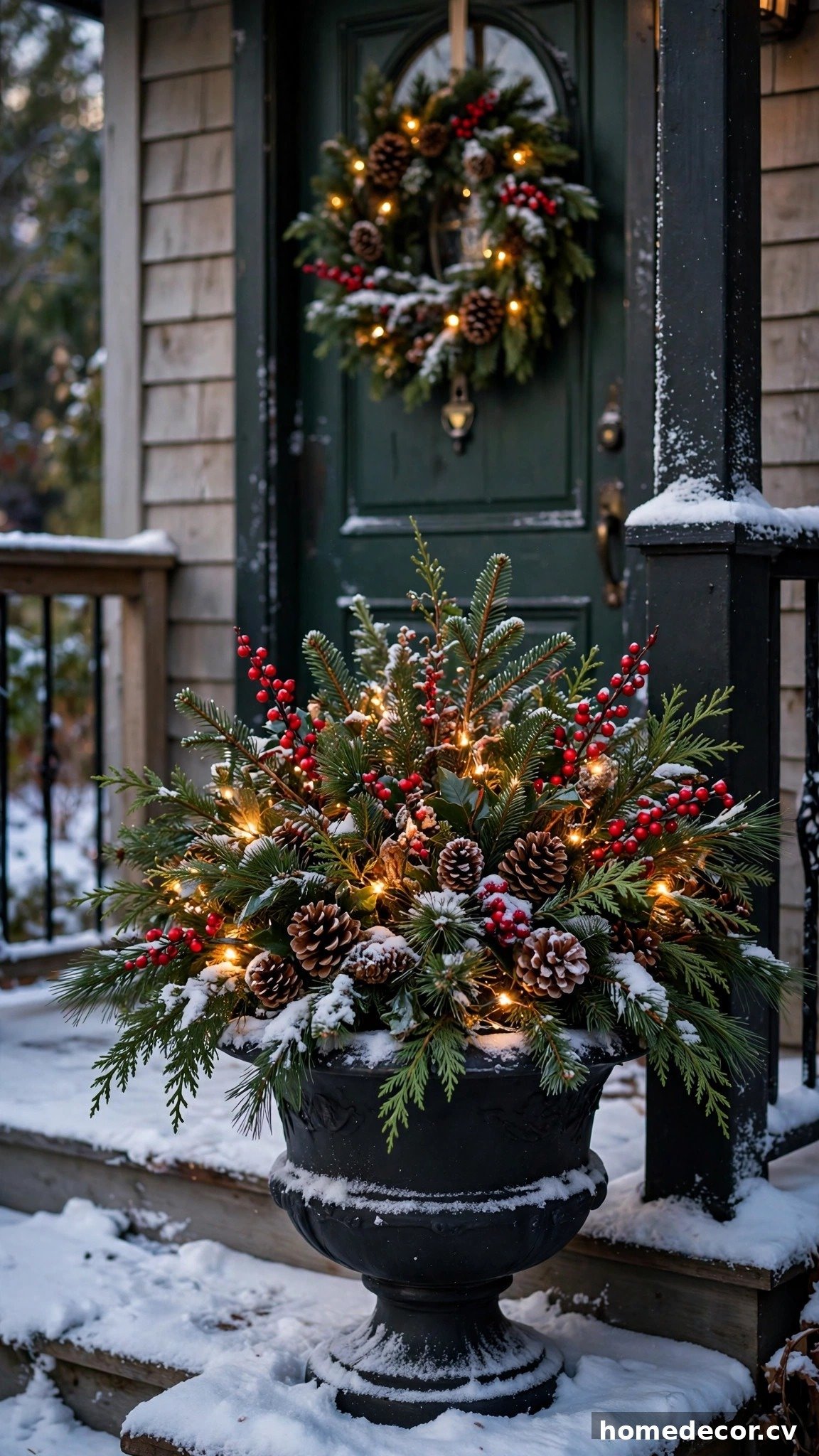 13 Christmas Planter Ideas - Idea 1