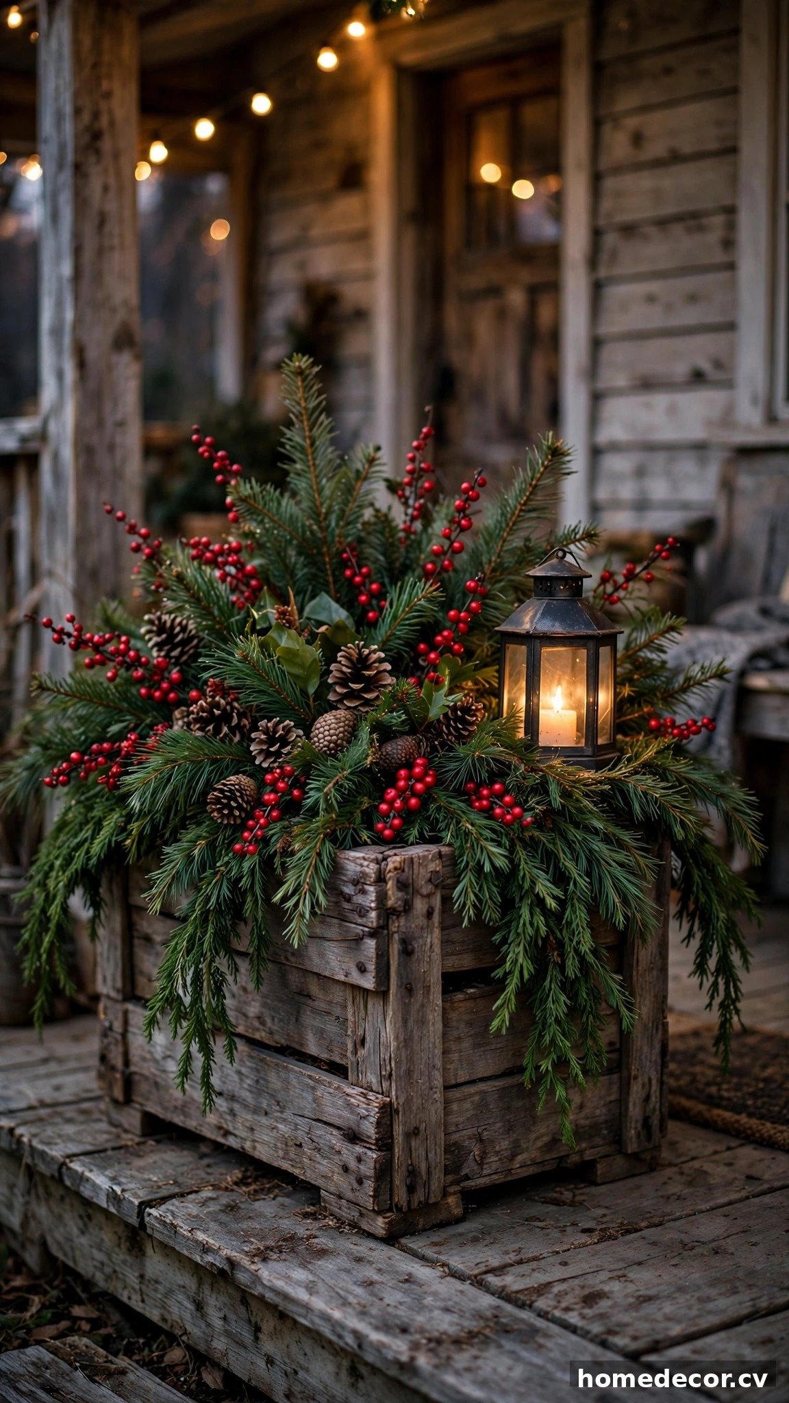 13 Christmas Planter Ideas - Idea 4
