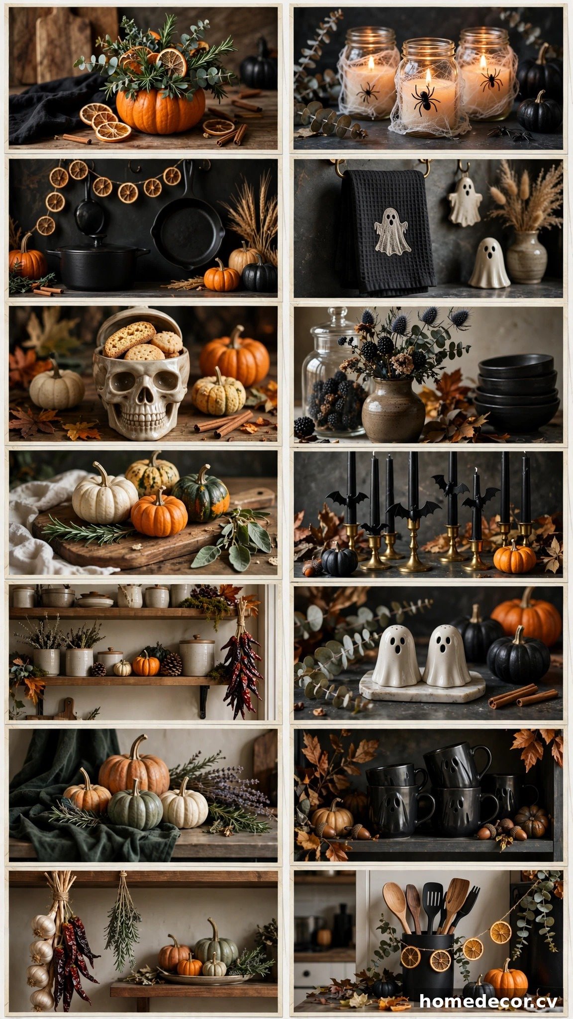 Pinterest pin: 14 Halloween Kitchen Decor Ideas