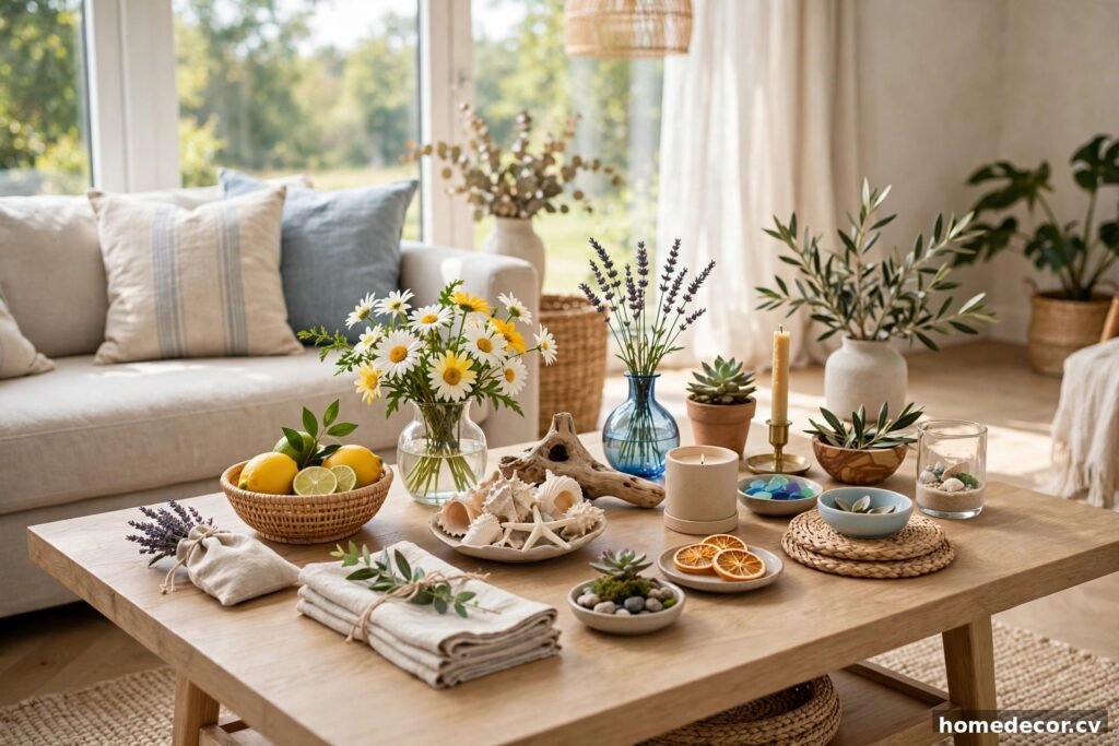 15 Summer Coffee Table Decor Ideas