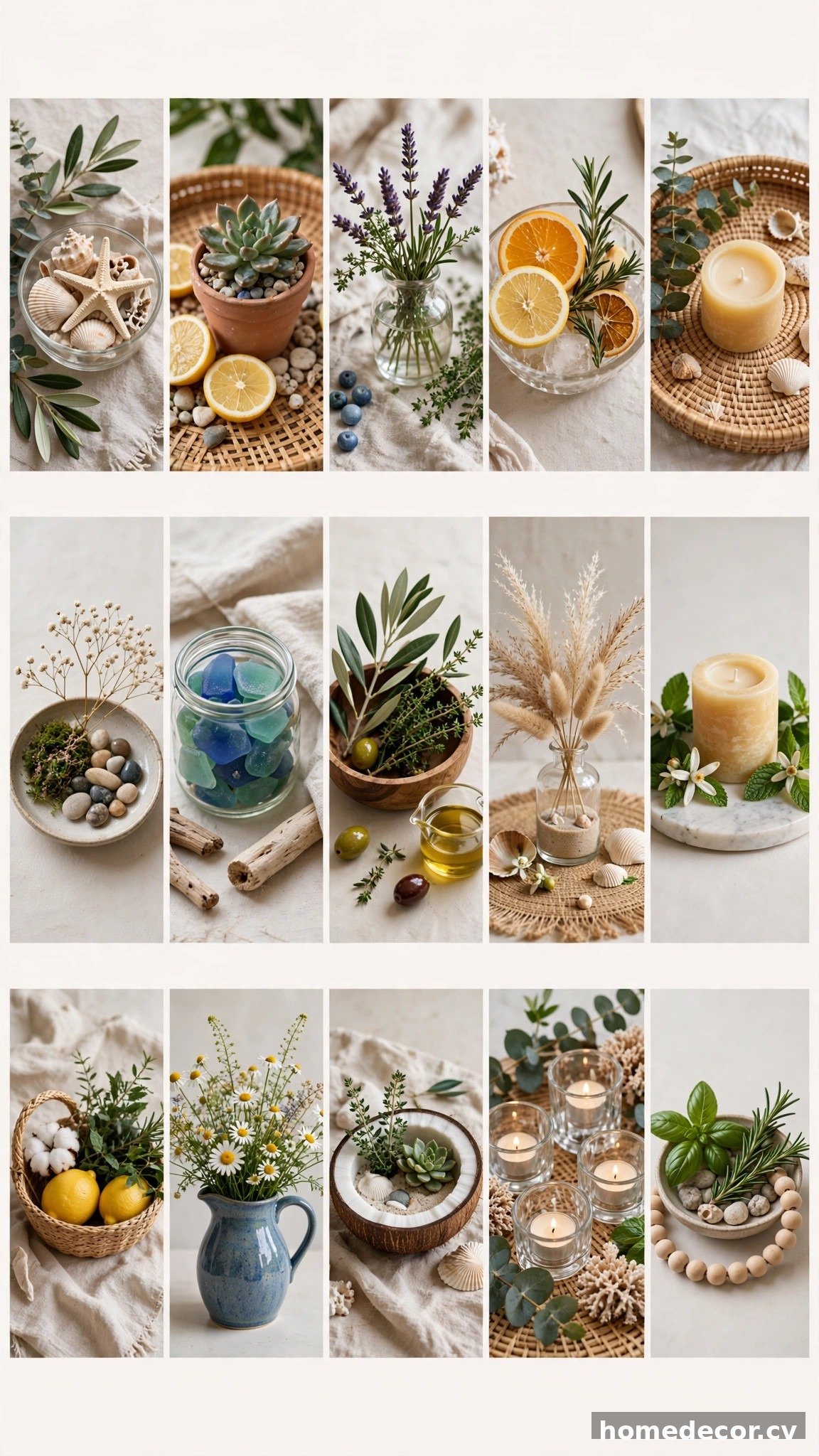 Pinterest pin: 15 Summer Coffee Table Decor Ideas