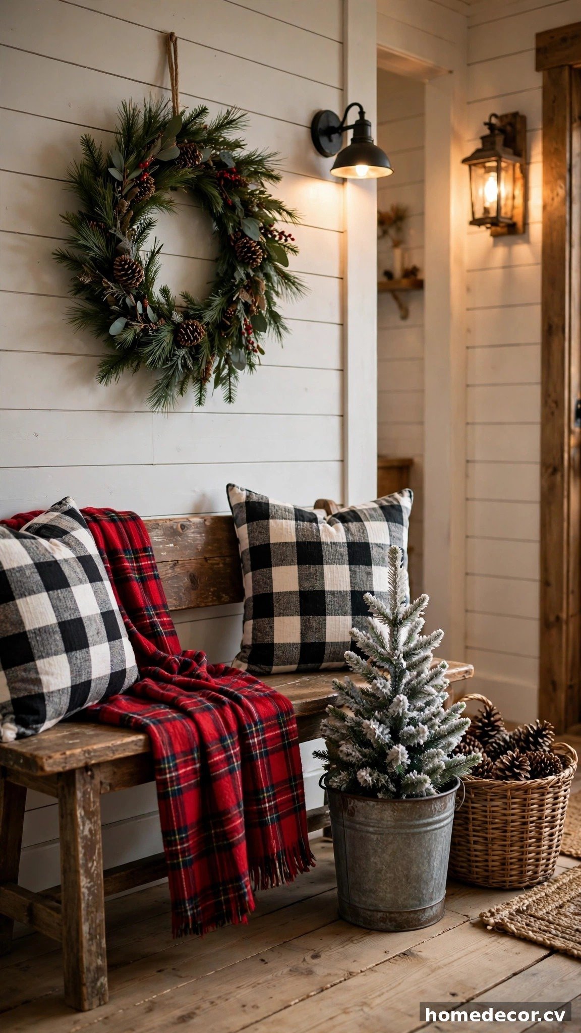 15 Christmas Farmhouse Decor Ideas - Idea 7