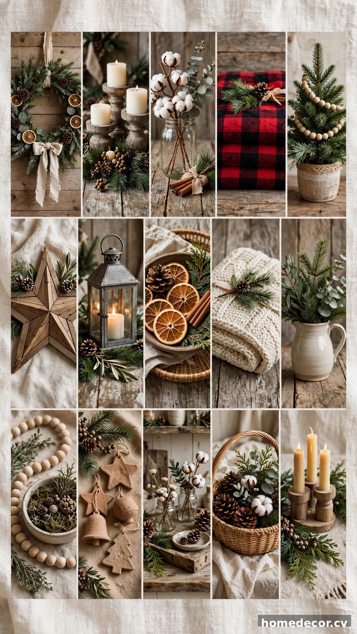 Pinterest pin: 15 Christmas Farmhouse Decor Ideas