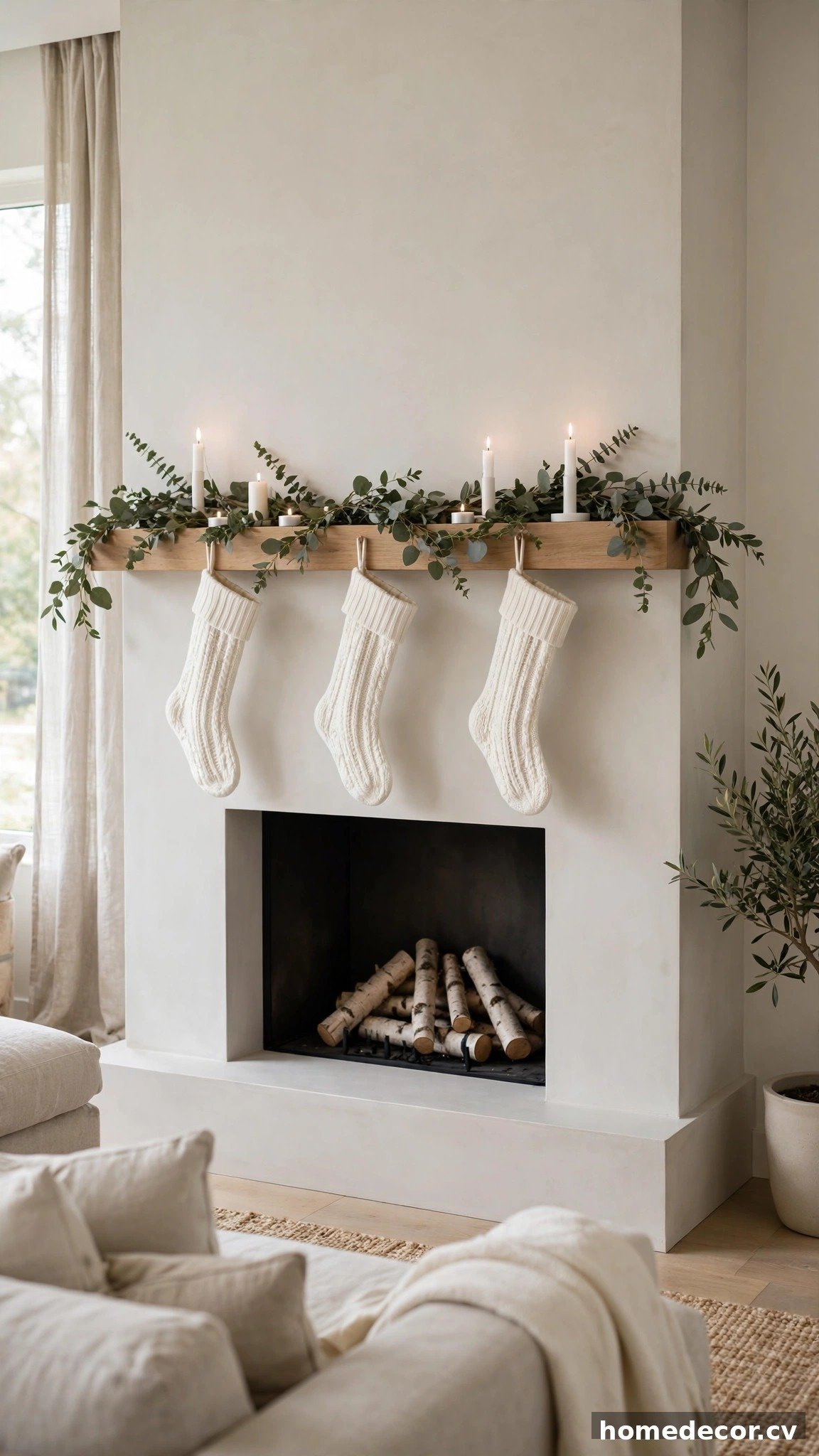 15 Christmas Fireplace Decor Ideas - Idea 2