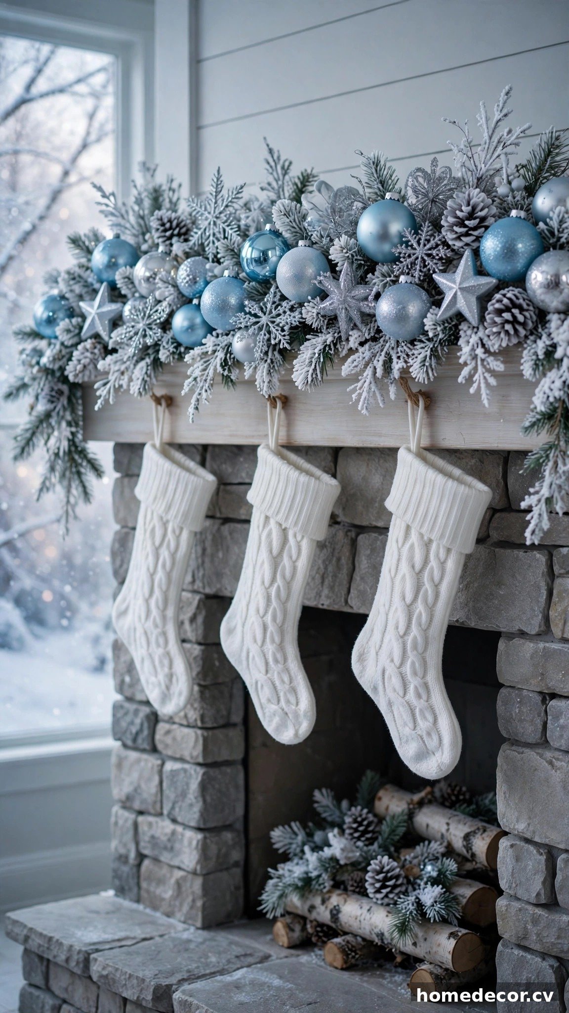15 Christmas Fireplace Decor Ideas - Idea 8