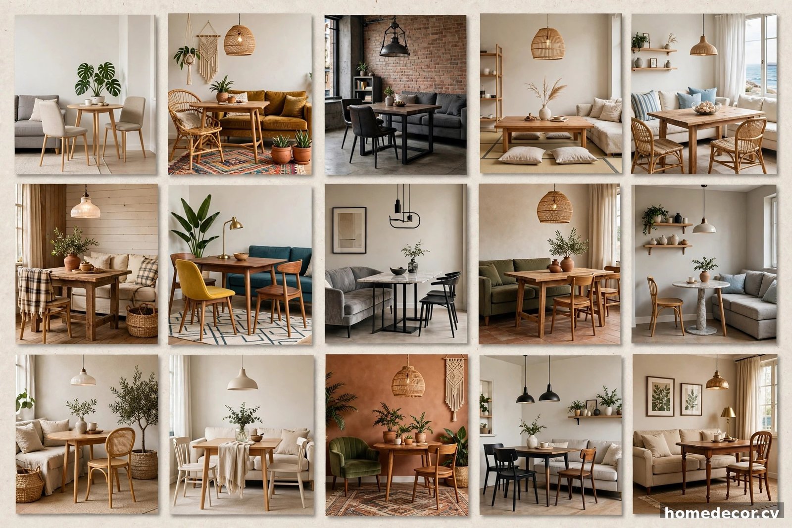 Pinterest pin: 15 Small Living Room Dining Room Combo Ideas
