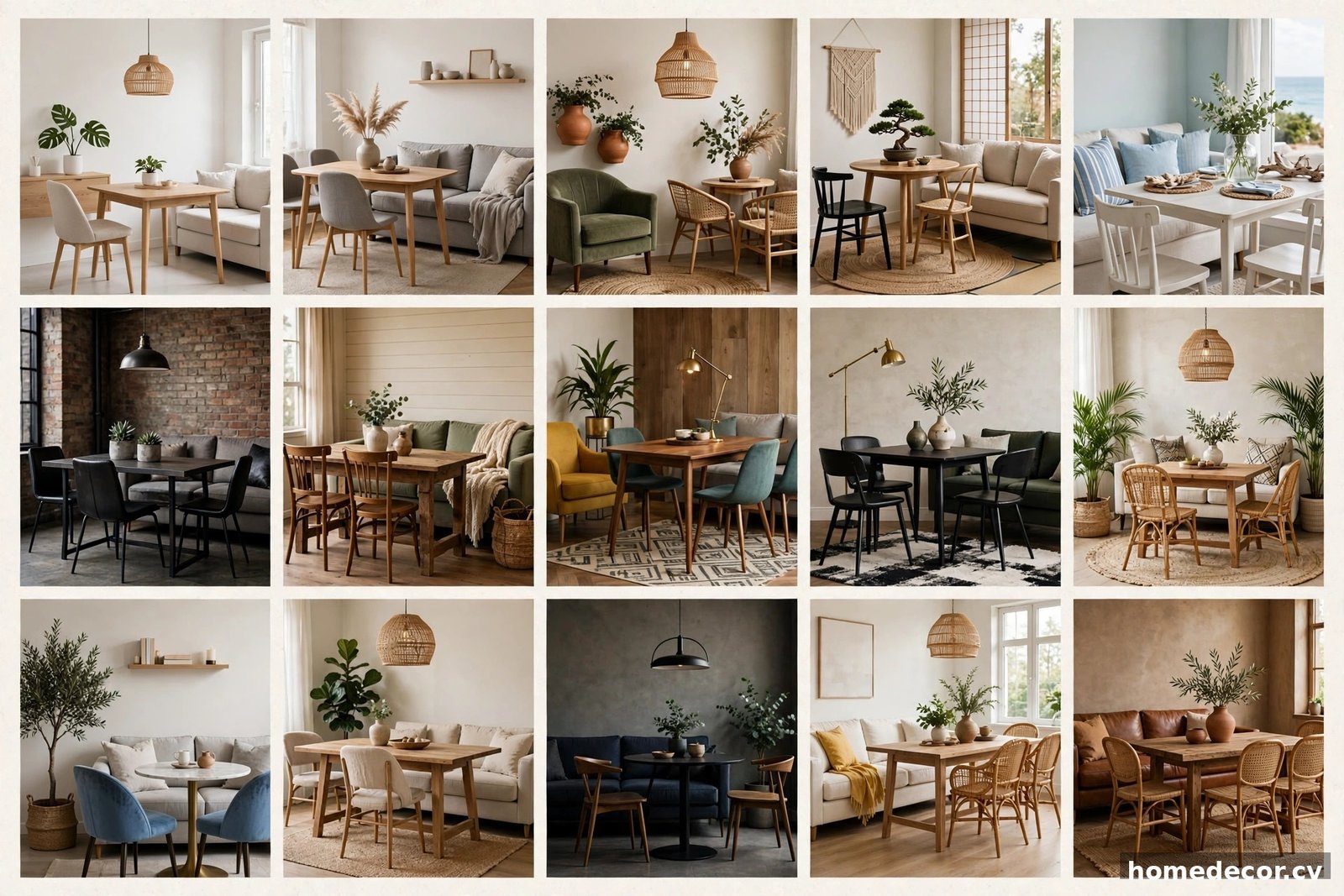 Pinterest pin: 15 Small Living Room Dining Room Combo Ideas