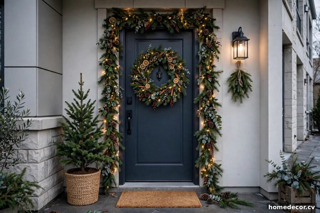 15 Apartment Christmas Door Decor Ideas