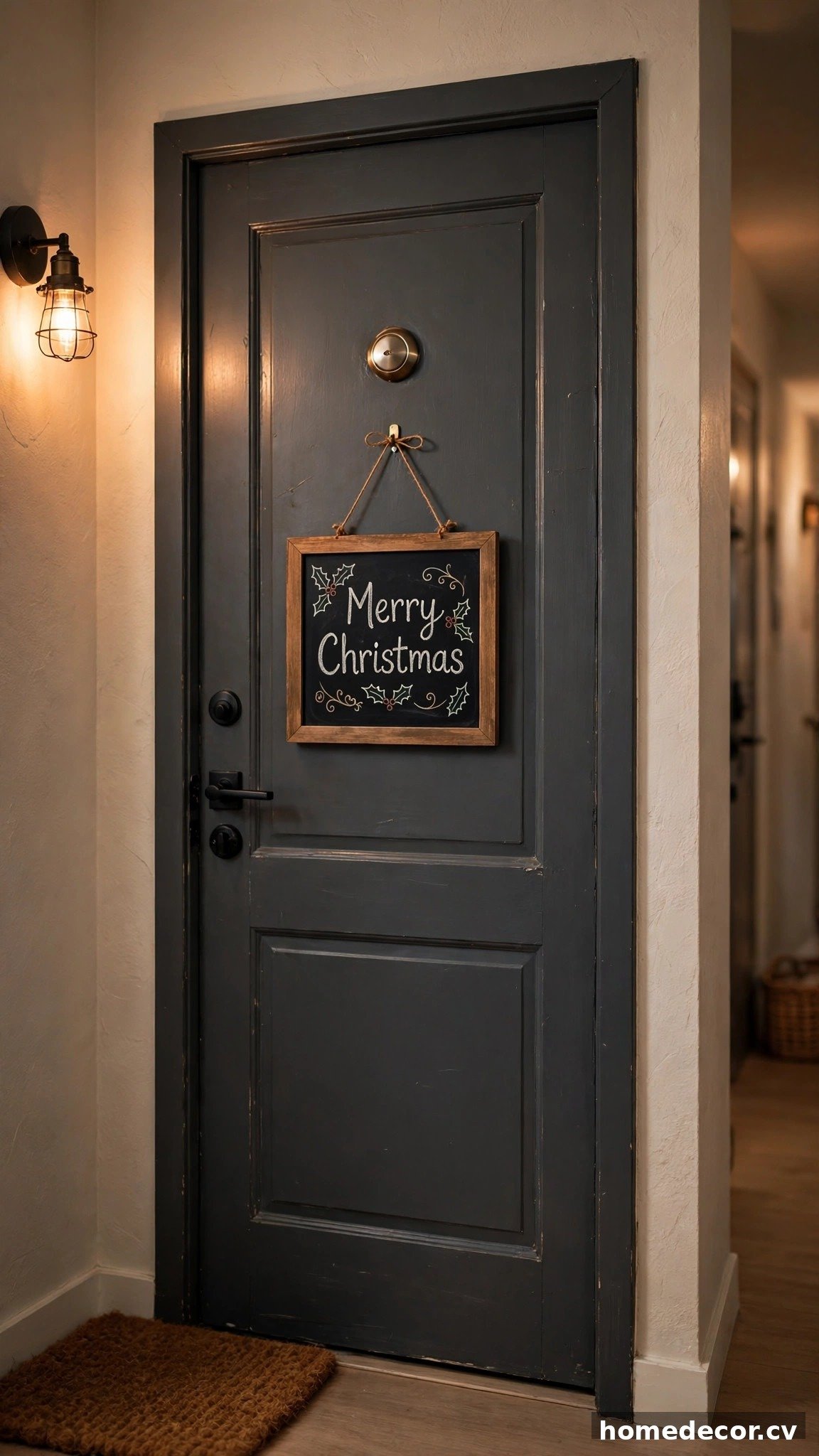 15 Apartment Christmas Door Decor Ideas - Idea 12