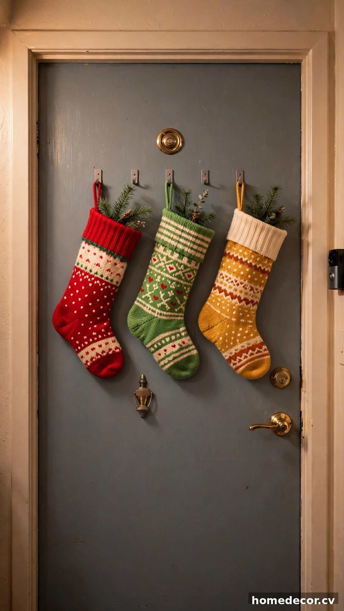 15 Apartment Christmas Door Decor Ideas - Idea 3