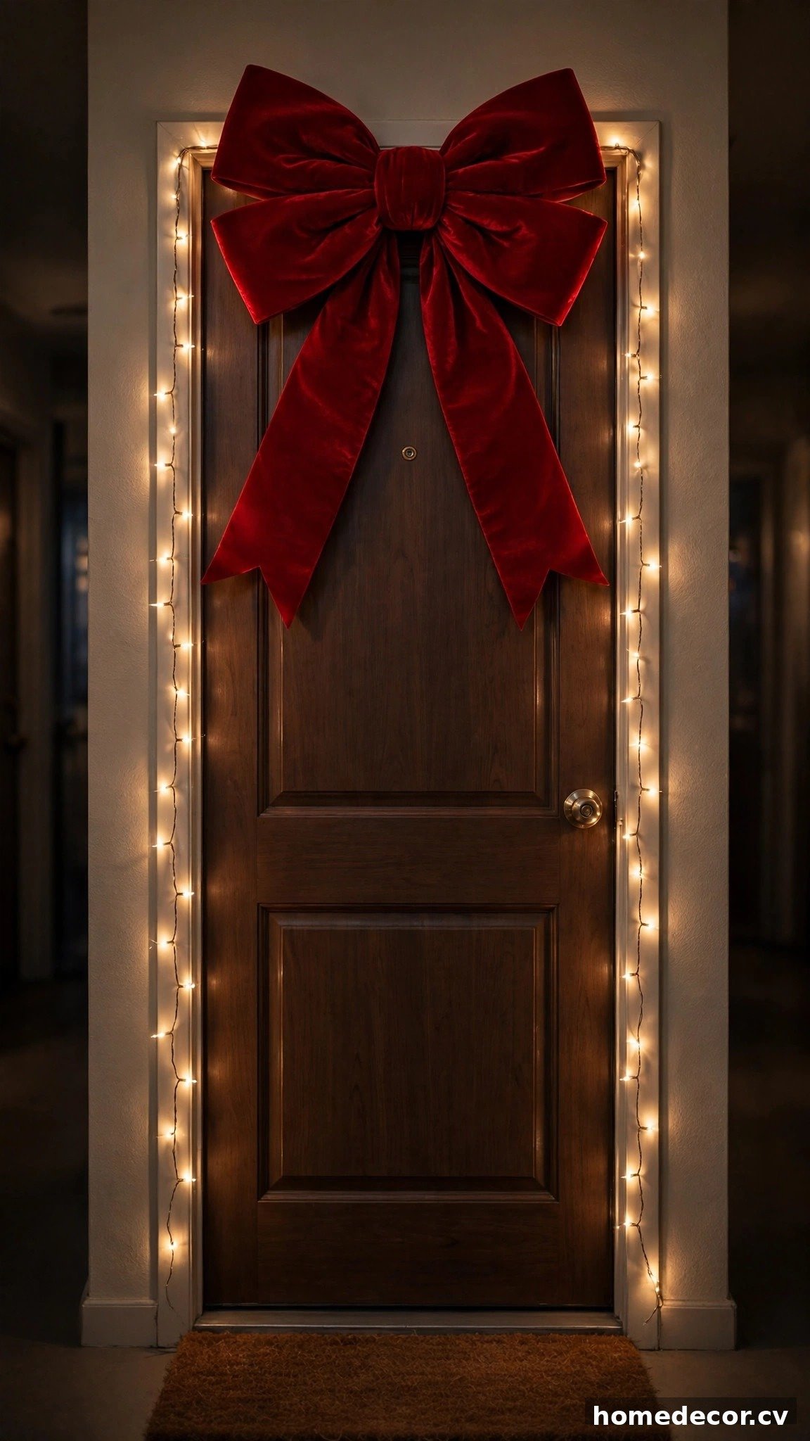 15 Apartment Christmas Door Decor Ideas - Idea 6