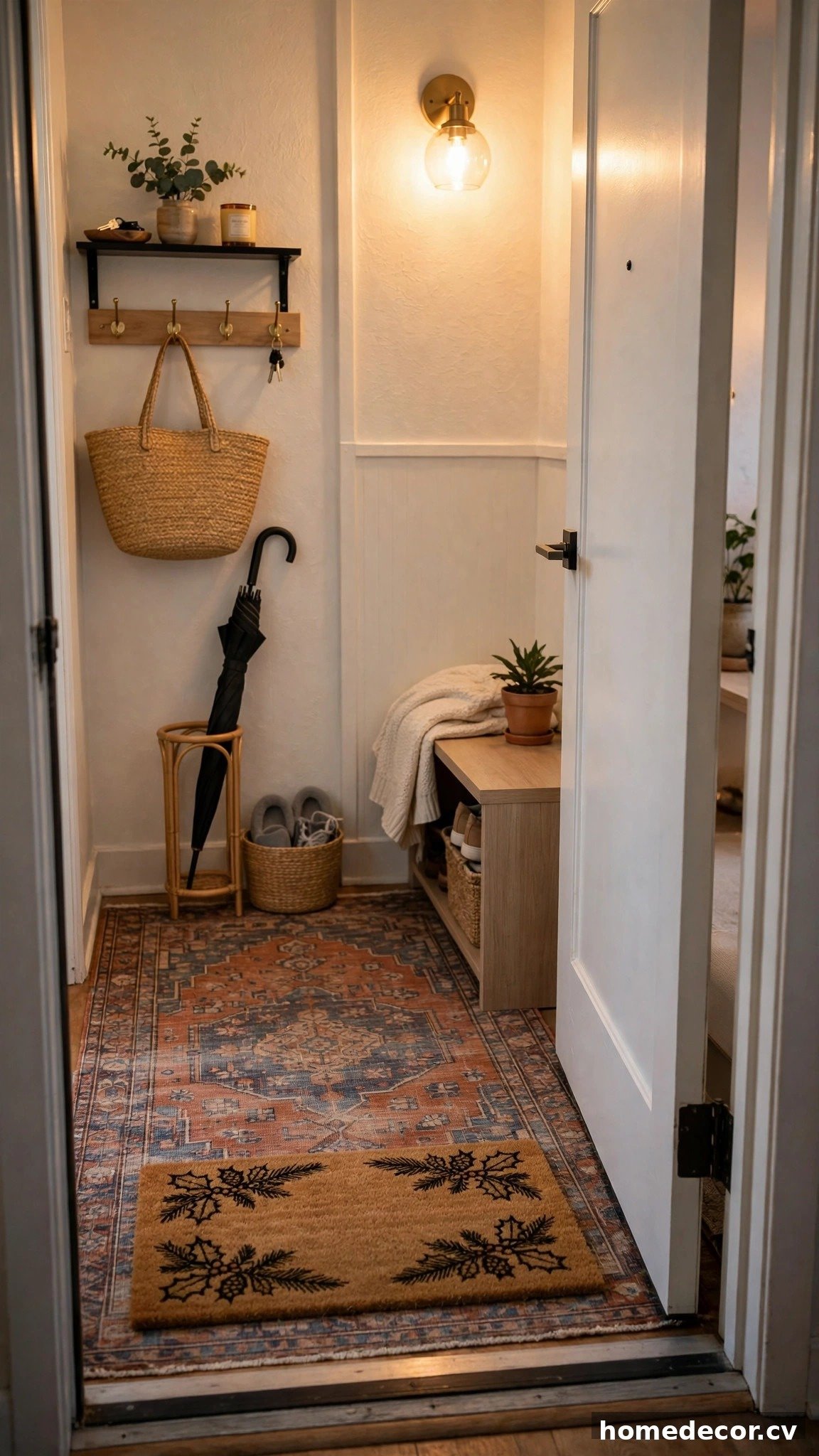 15 Apartment Christmas Door Decor Ideas - Idea 8
