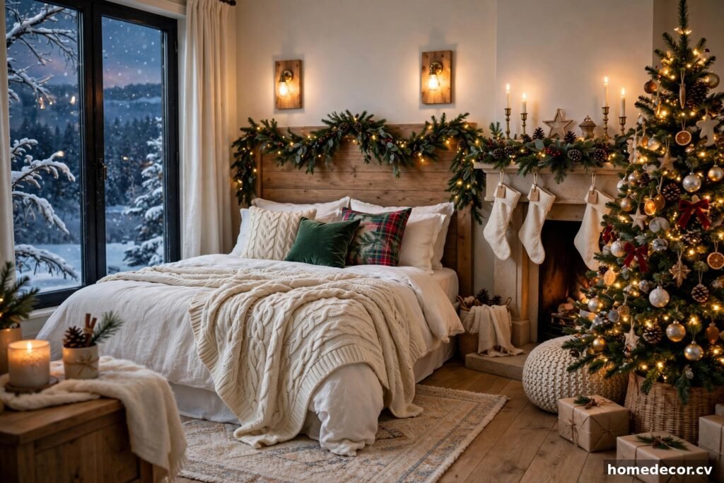 15 Christmas Bedroom Ideas
