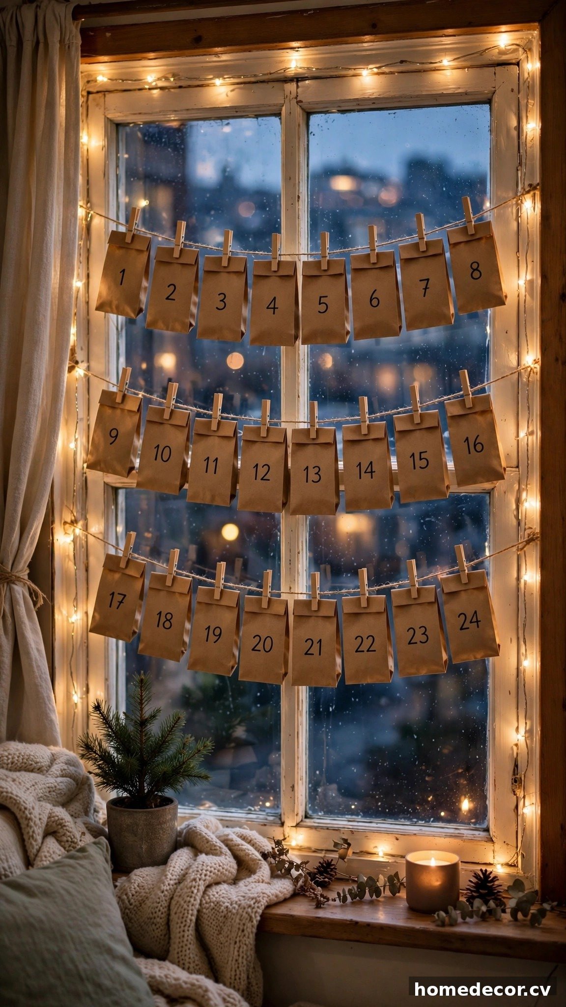 15 Christmas Window Decor Ideas - Idea 11