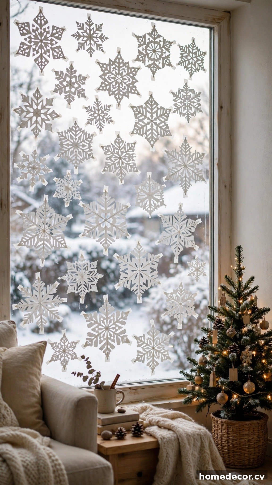 15 Christmas Window Decor Ideas - Idea 3