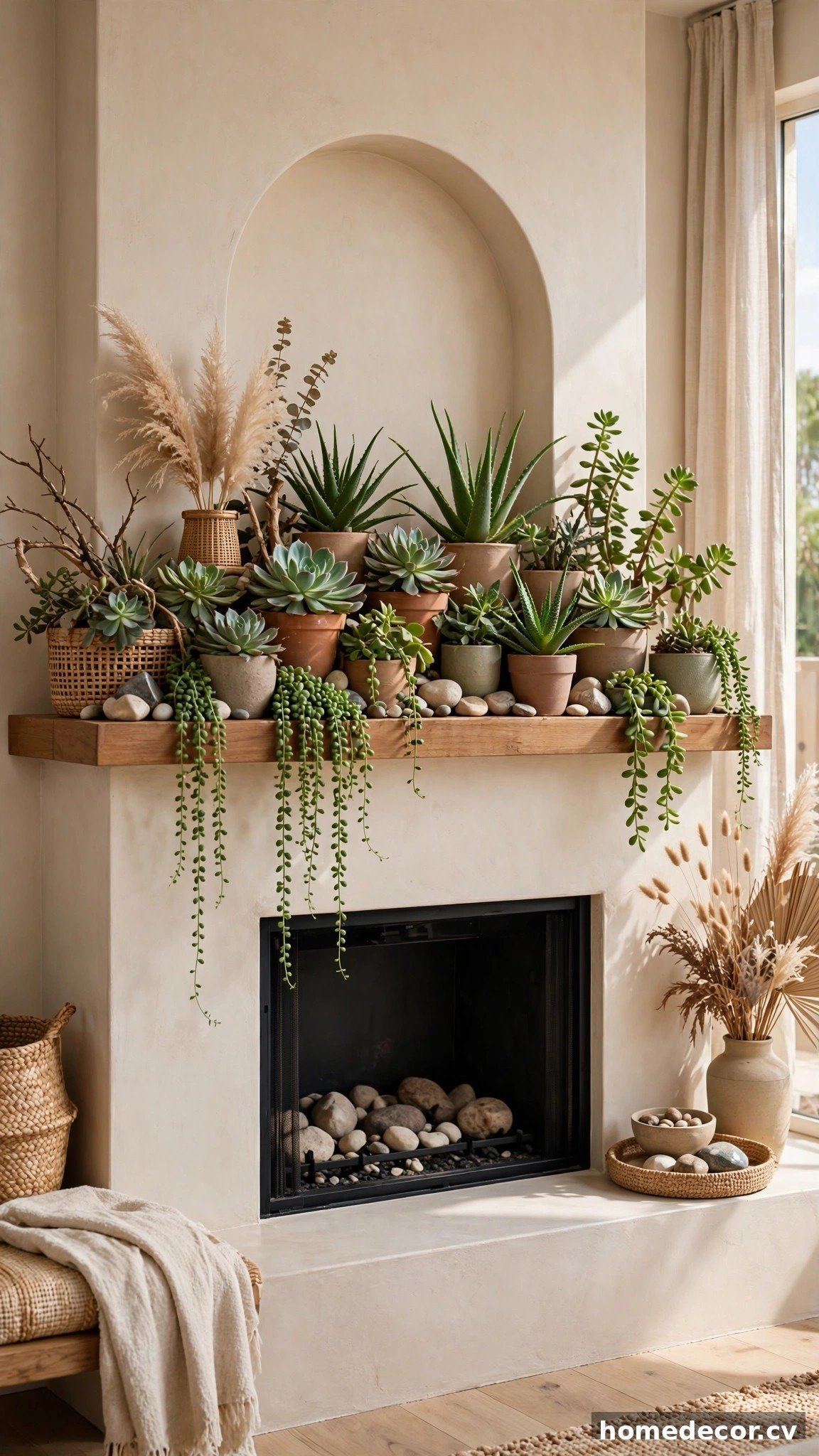 14 Summer Mantel Decor Ideas - Idea 10