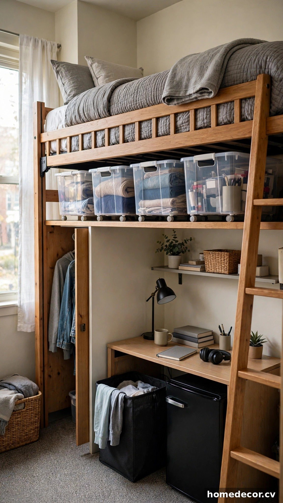 14 Dorm Room Storage Ideas - Idea 1