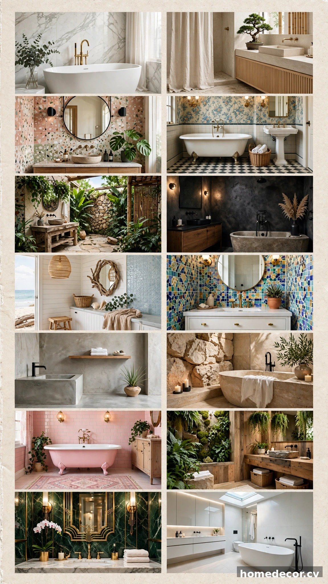 Pinterest pin: 14 Fun Bathroom Ideas