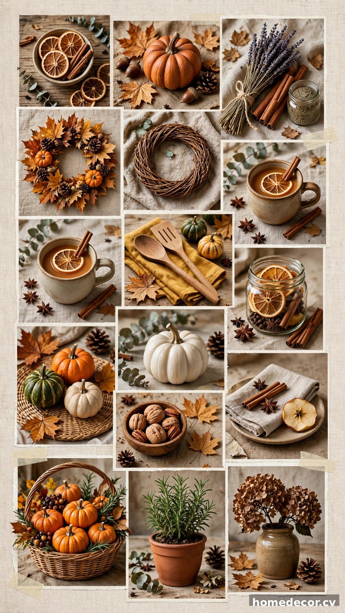 Pinterest pin: 14 Fall Kitchen Decorations