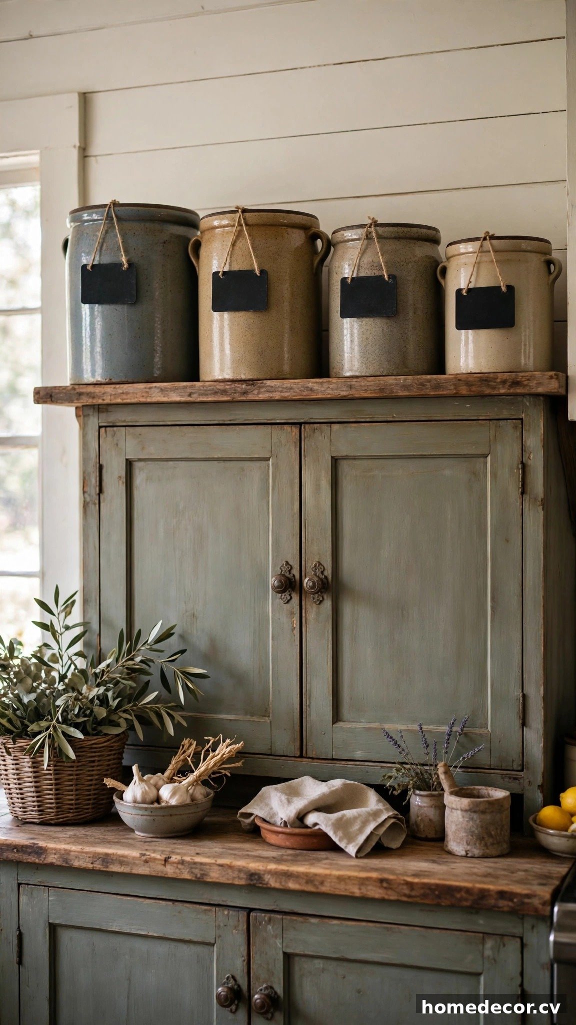 14 Ideas for Decorating Above Kitchen Cabinets - Idea 12