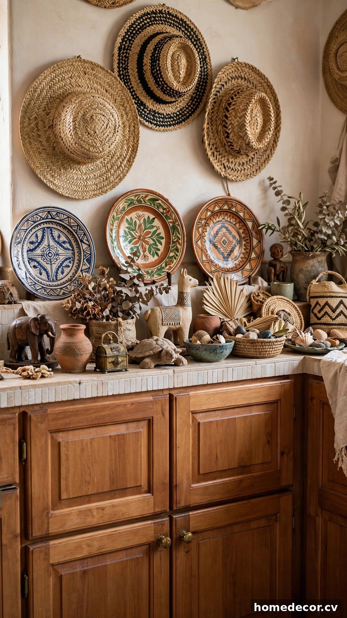 14 Ideas for Decorating Above Kitchen Cabinets - Idea 14