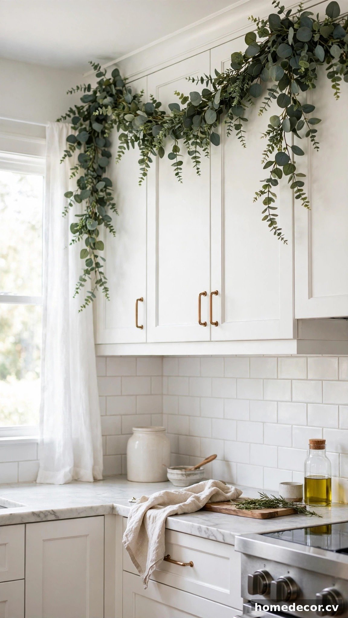 14 Ideas for Decorating Above Kitchen Cabinets - Idea 2