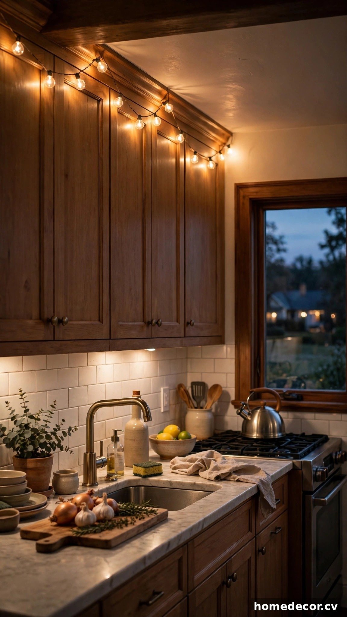 14 Ideas for Decorating Above Kitchen Cabinets - Idea 5