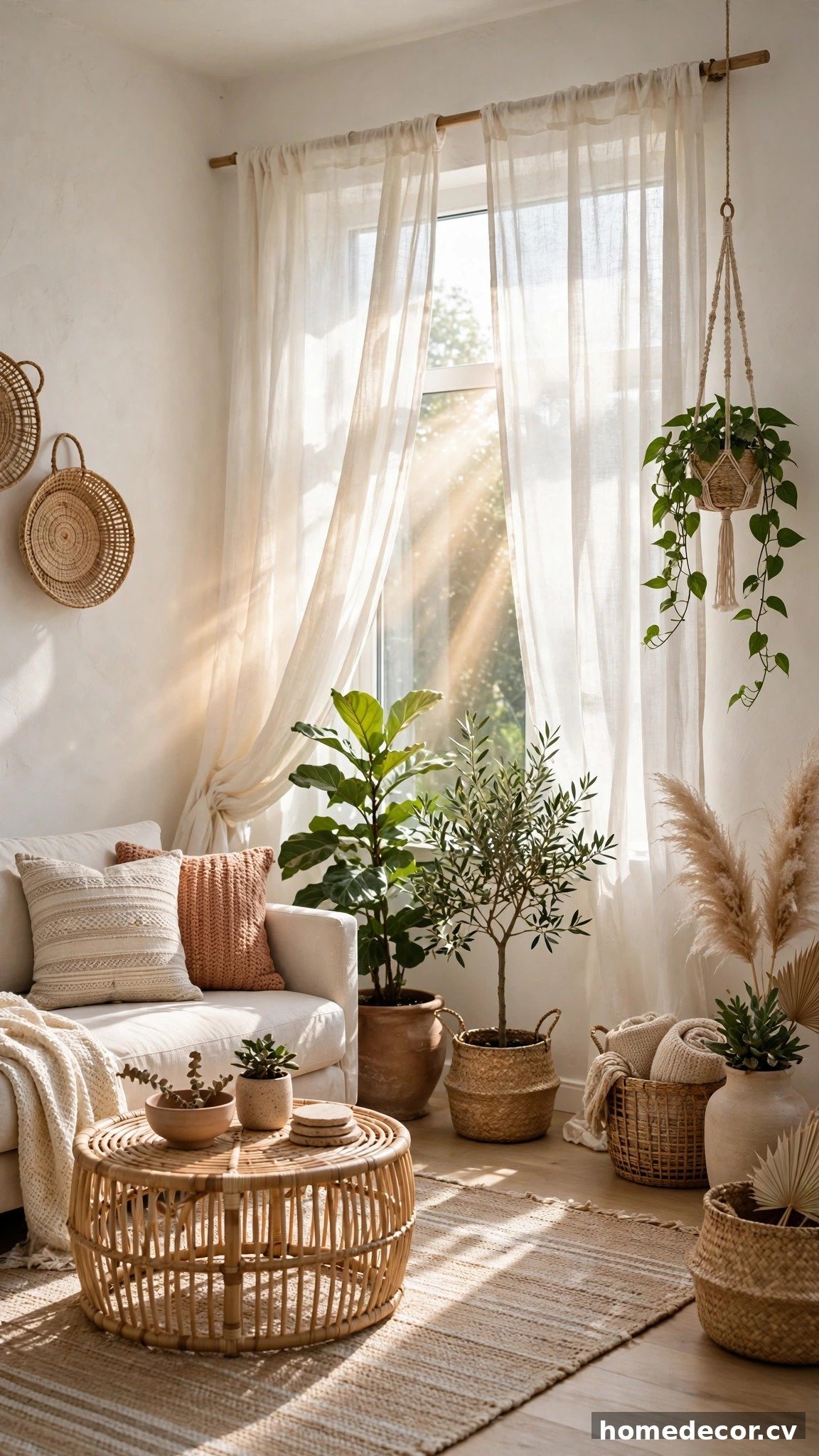 14 Minimalist Bohemian Living Room Ideas - Idea 12