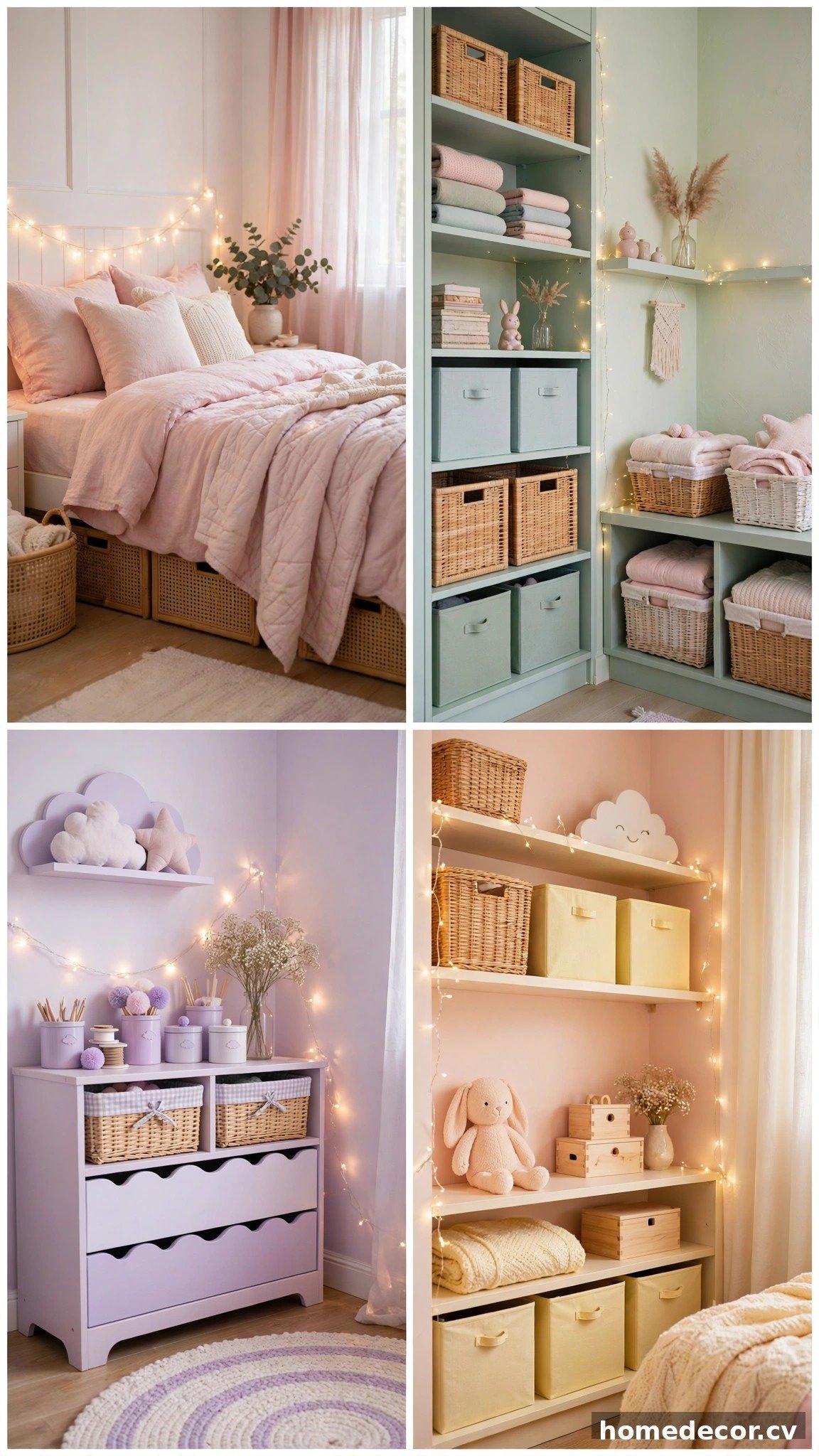 Pinterest pin: 15 Little Girls Bedroom Ideas