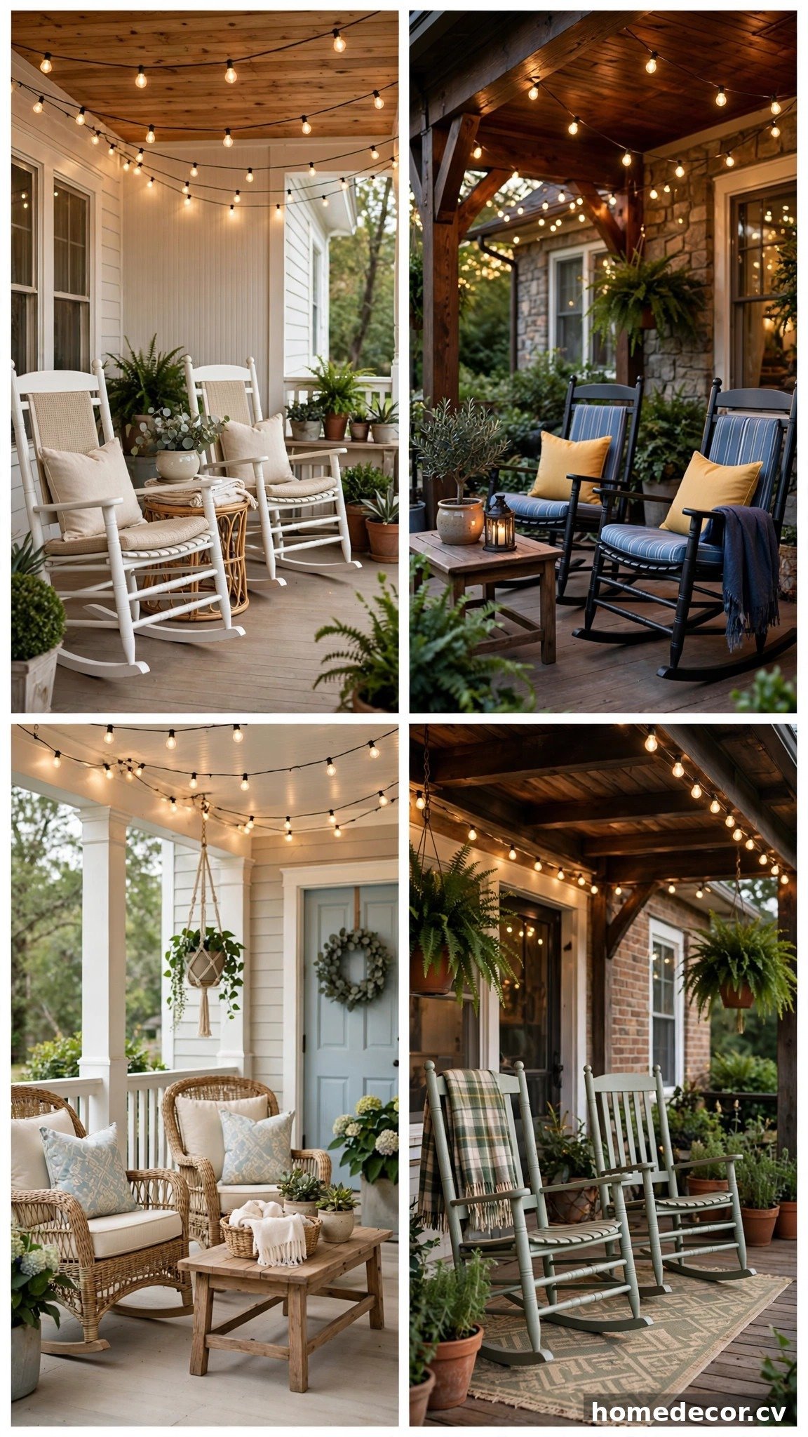 Pinterest pin: 14 Covered Porch Ideas