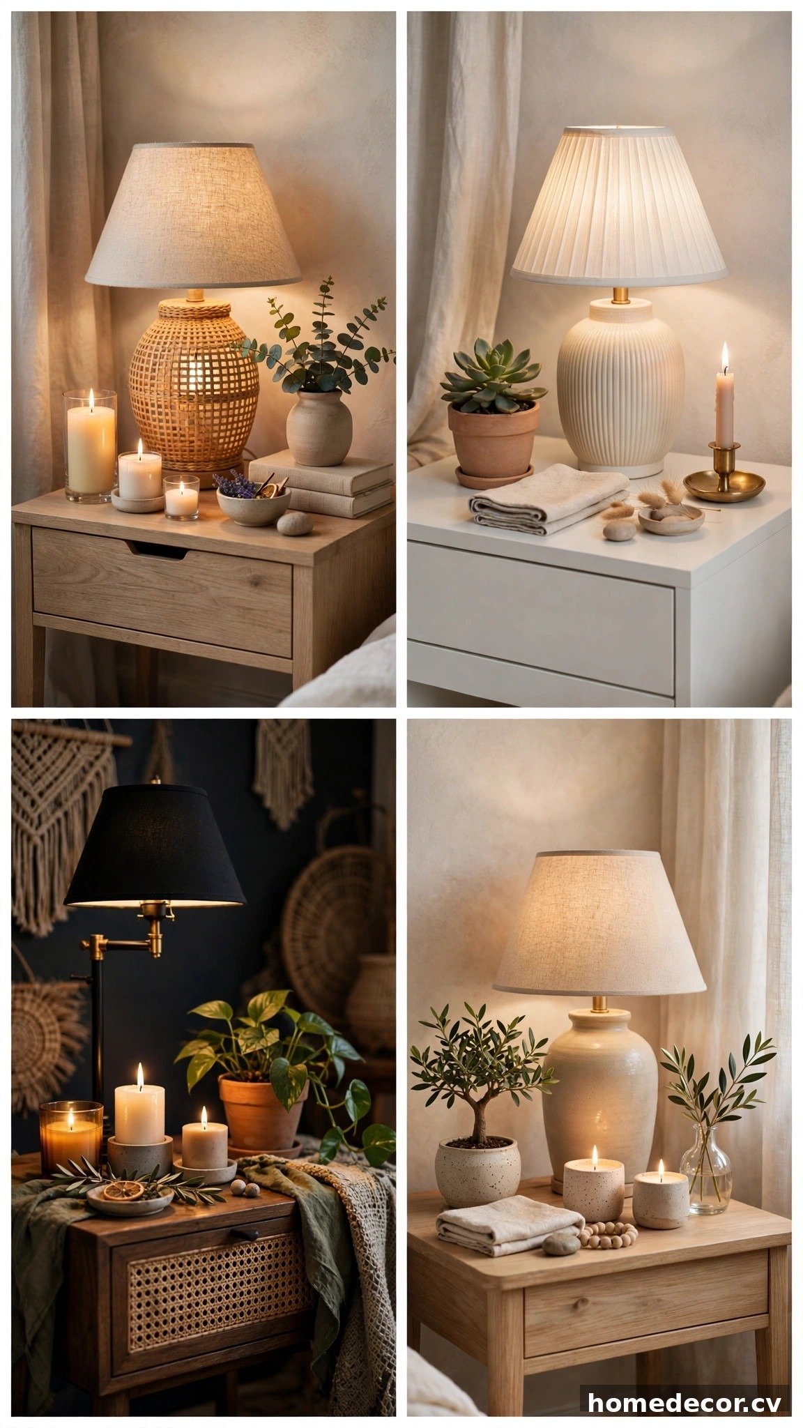 Pinterest pin: 14 Nightstand Decor Ideas